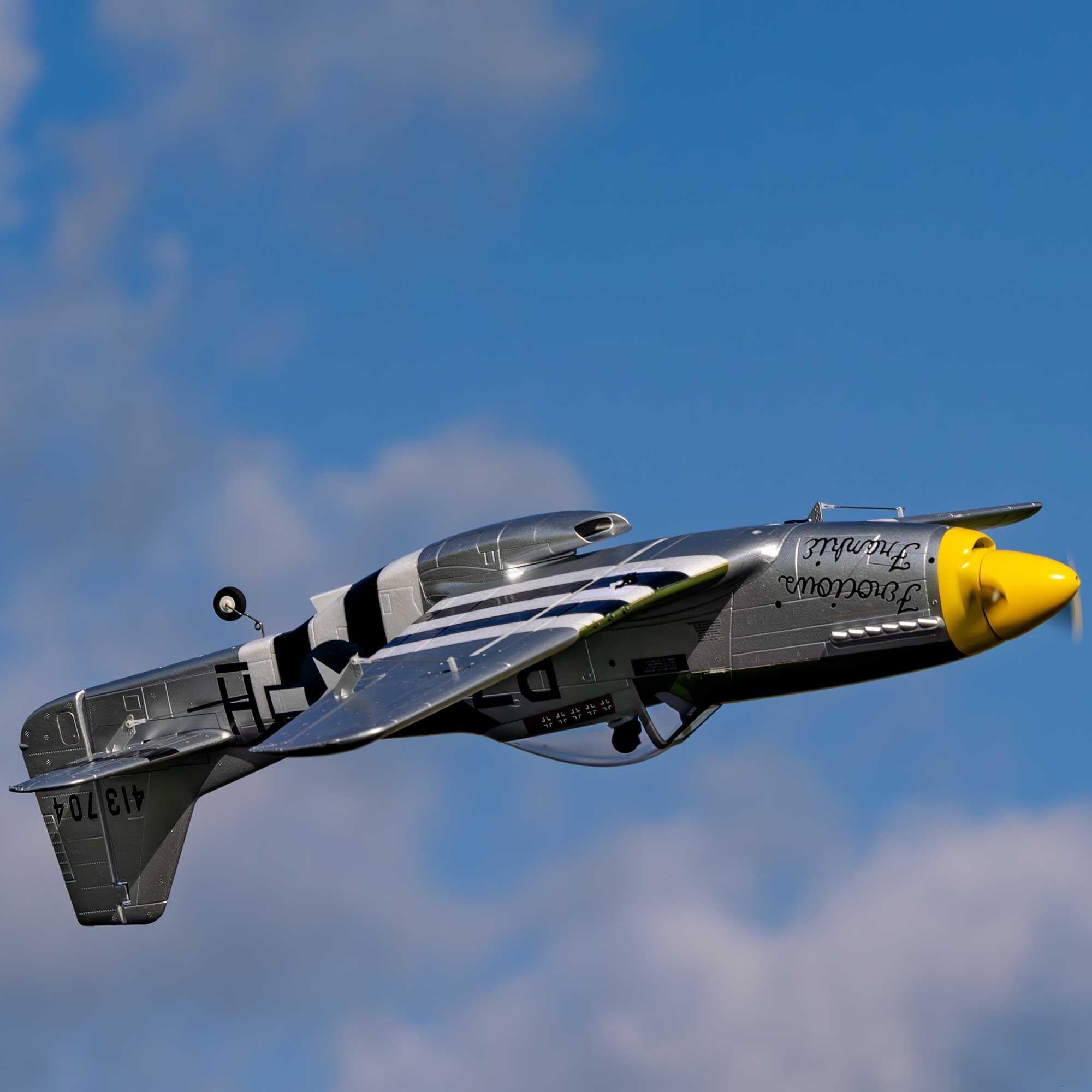 Avion E-Flite P-51D Mustang 1,0 m BNF Basic avec AS3X+ et SAFE EFL02650 - Breizh Modélisme.