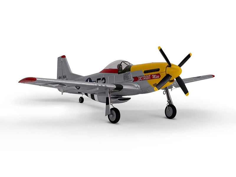 Avion E-FLITE UMX P-51D Mustang Detroit BNF Basic AS3X SAFE EFLU7350 - Breizh Modélisme.