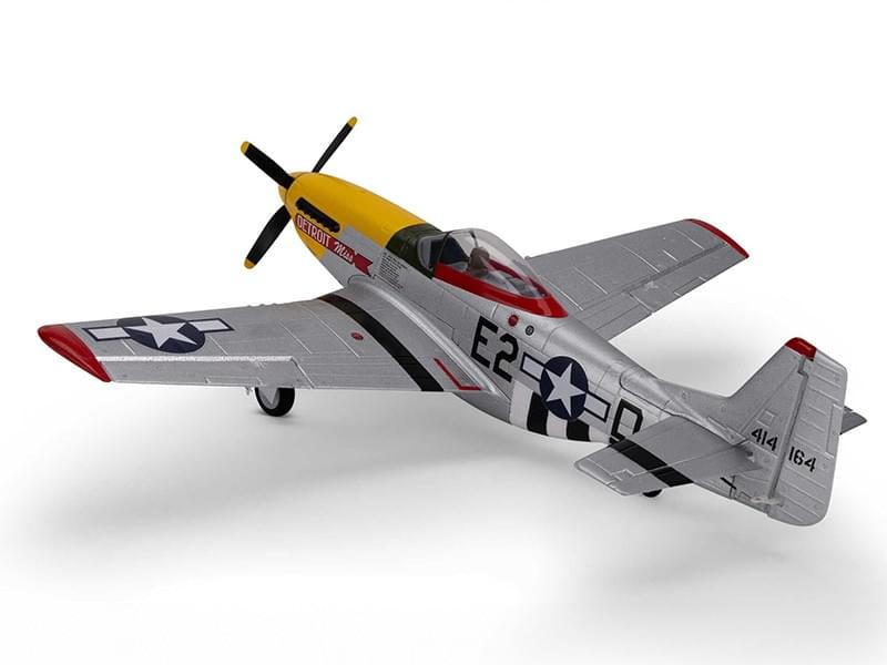 Avion E-FLITE UMX P-51D Mustang Detroit BNF Basic AS3X SAFE EFLU7350 - Breizh Modélisme.