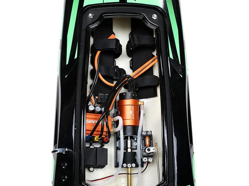 Bateau Télécommandé ProBoat Impulse 32 Brushless Deep-V RTR vert - Breizh Modélisme.