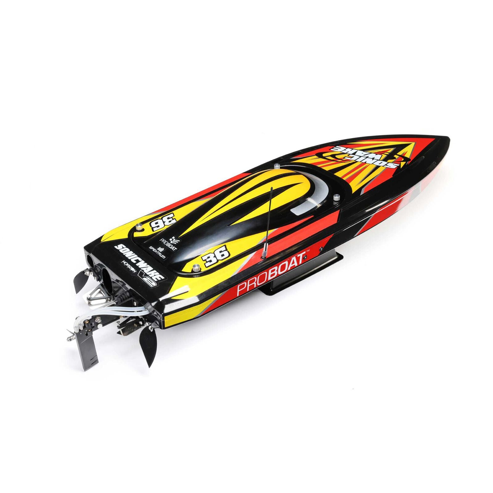 Bateau Télécommandé Sonicwake V2 36" Brushless RTR ProBoat PRB08032V2T1" - Breizh Modélisme.