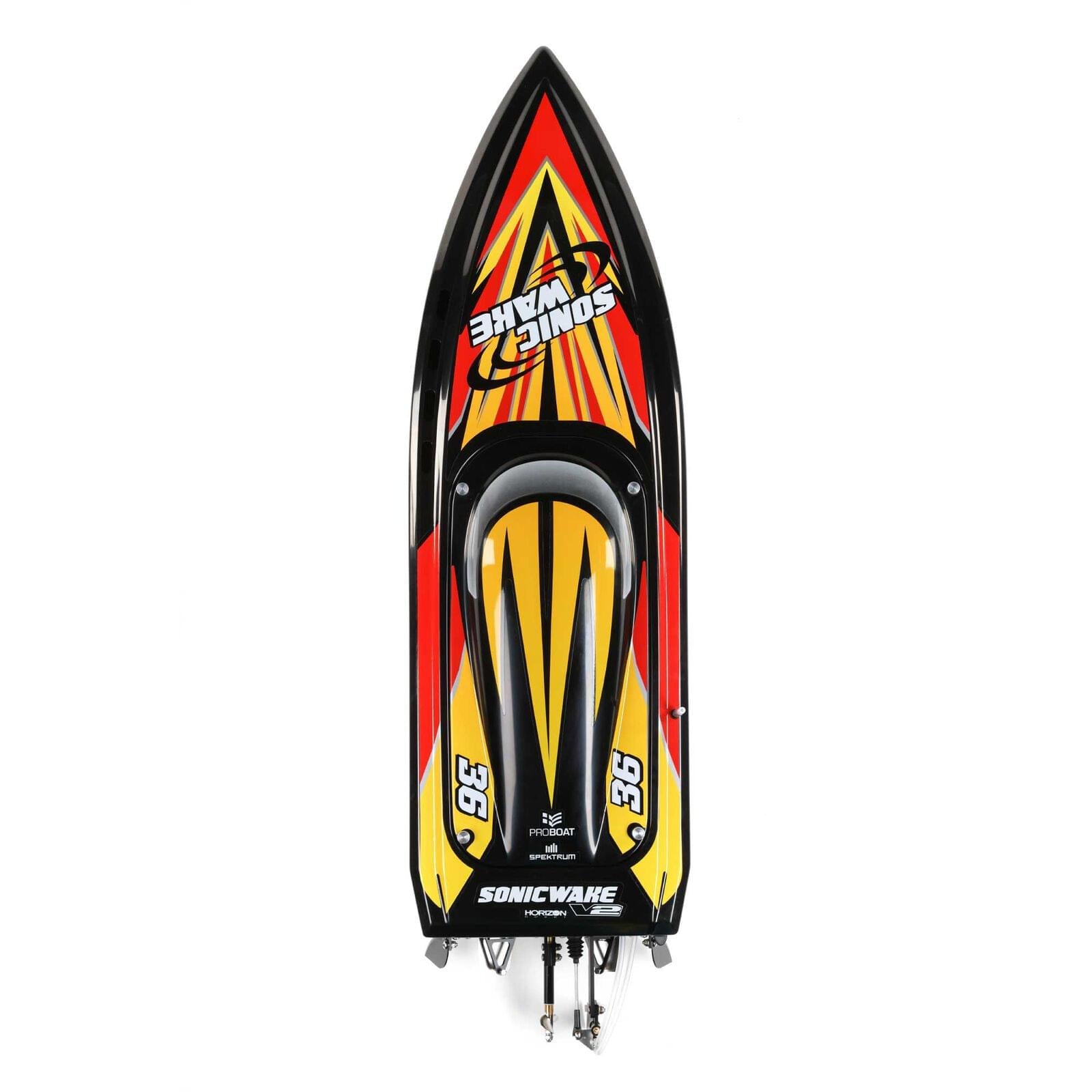 Bateau Télécommandé Sonicwake V2 36" Brushless RTR ProBoat PRB08032V2T1" - Breizh Modélisme.