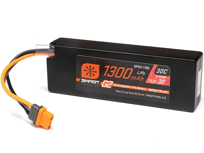 Batterie LiPo 11.1V 1300mAh 3S 30C IC2 Arrma Grom brushless - Breizh Modélisme.