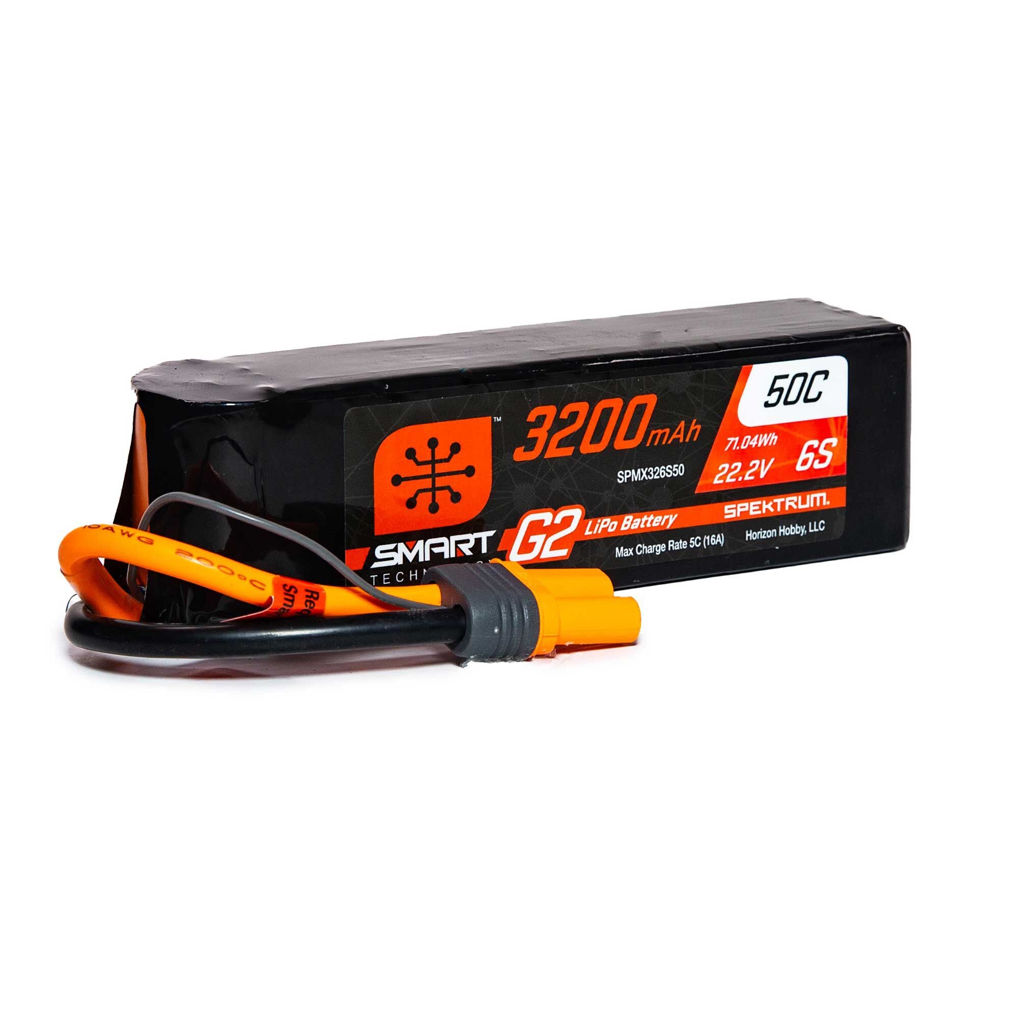 Batterie Lipo 6S 22,2V 3200mAh intelligente 50 C IC5 - SPMX326S50 - Breizh Modélisme.