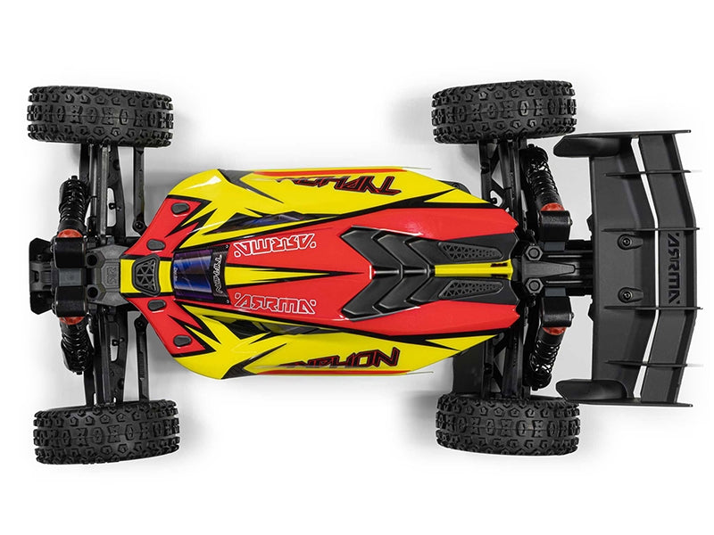 Buggy 1/8 Typhon Mega 665 4X4 RTR charbon ARA4206V4T2 - Breizh Modélisme.
