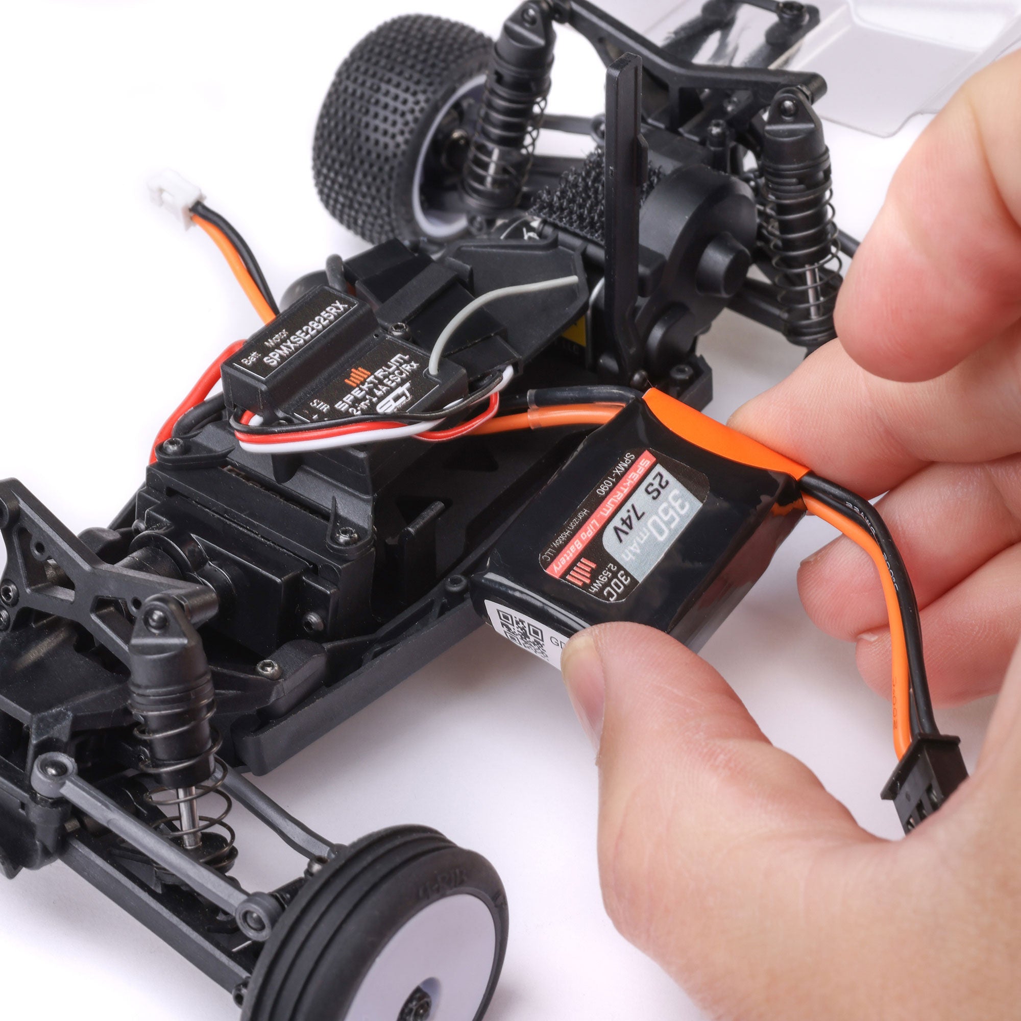 Buggy Losi 1/24 Micro-B 2WD RTR blanc - LOS00007T1 - Breizh Modélisme.
