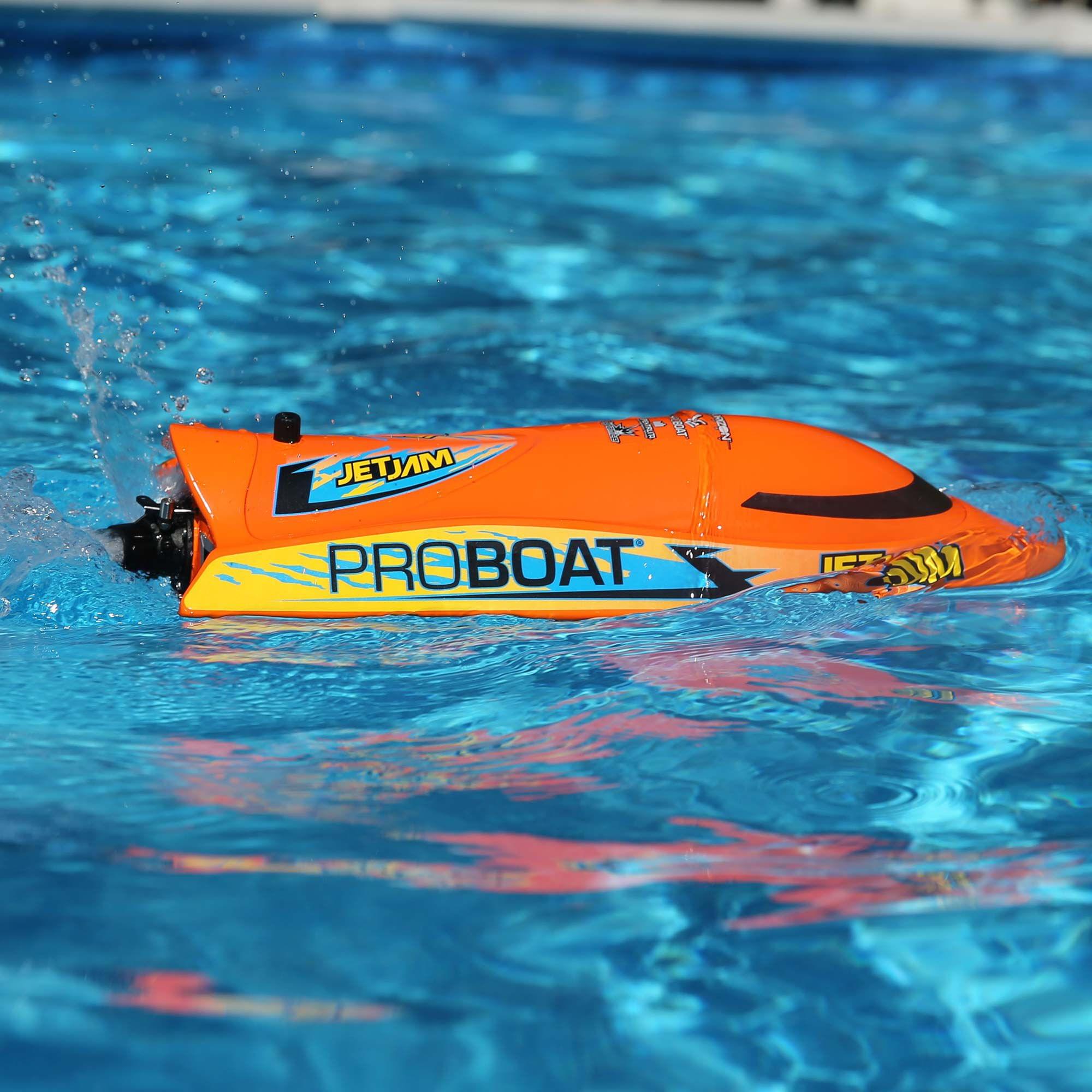 Jet Jam V2 12 orange Racer brossé RTR PRB08031V2T1" - Breizh Modélisme.
