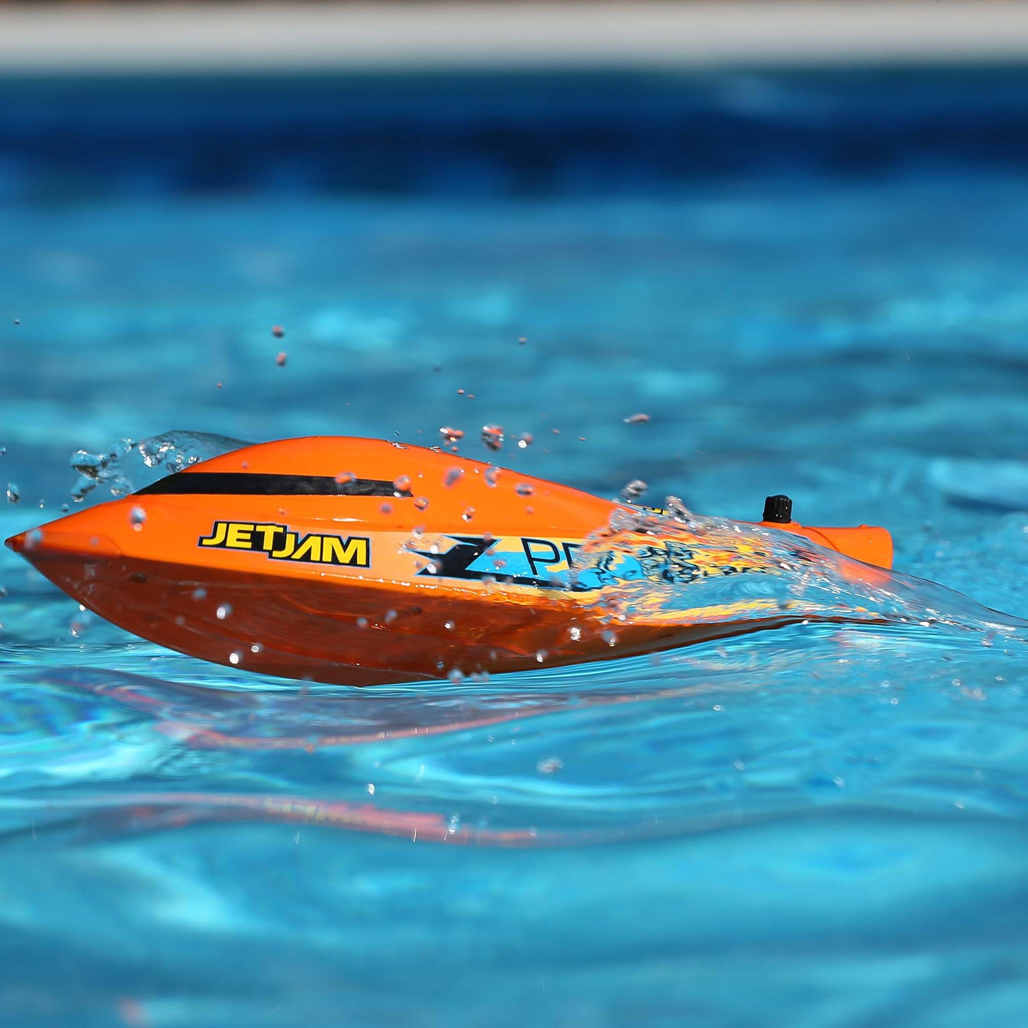 Jet Jam V2 12 orange Racer brossé RTR PRB08031V2T1" - Breizh Modélisme.