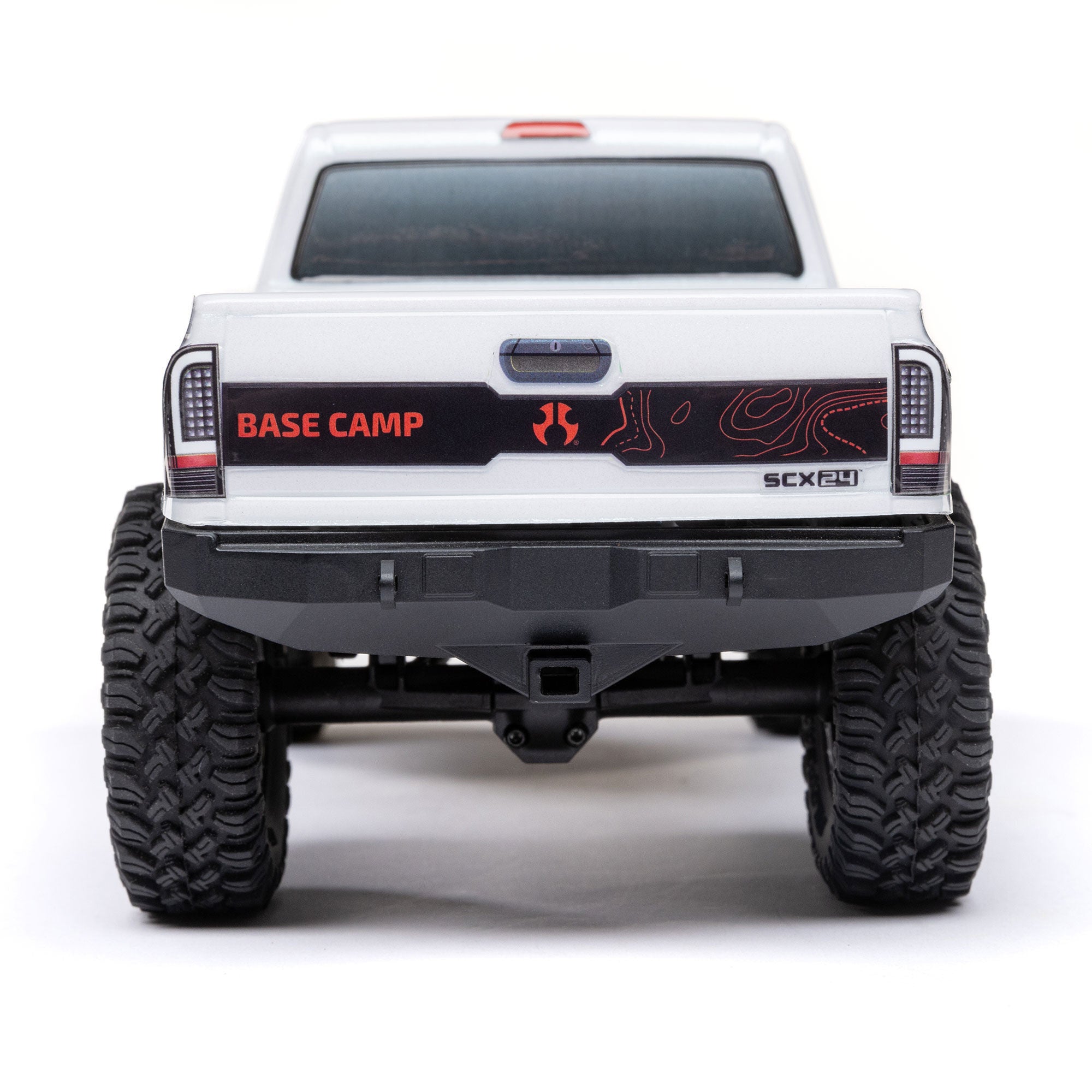 Mini rock crawler SCX24 Base Camp 4WD 1/24 charbon RTR blanc - AXI-1219T1