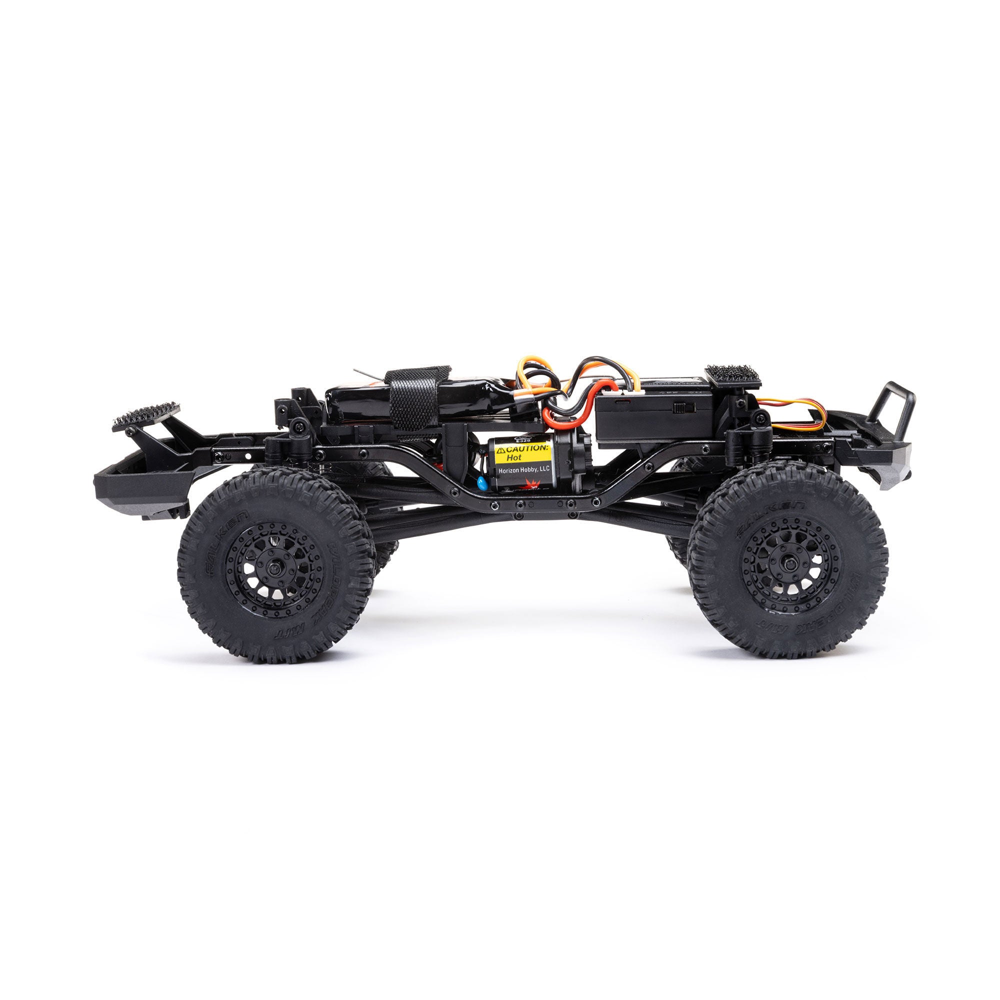 Mini rock crawler SCX24 Base Camp 4WD 1/24 charbon RTR rose - AXI-1219T3 - Breizh Modélisme.