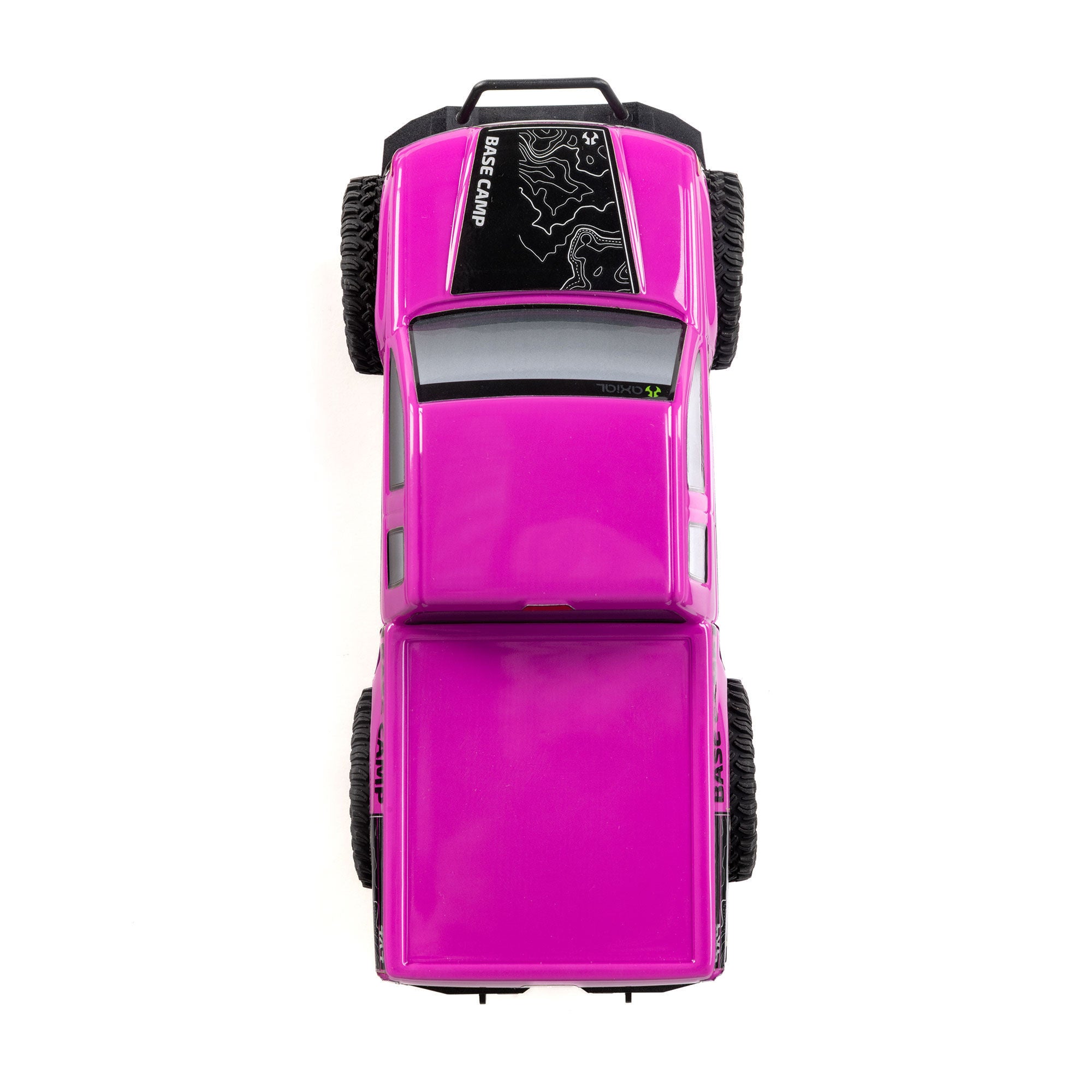 Mini rock crawler SCX24 Base Camp 4WD 1/24 charbon RTR rose - AXI-1219T3 - Breizh Modélisme.