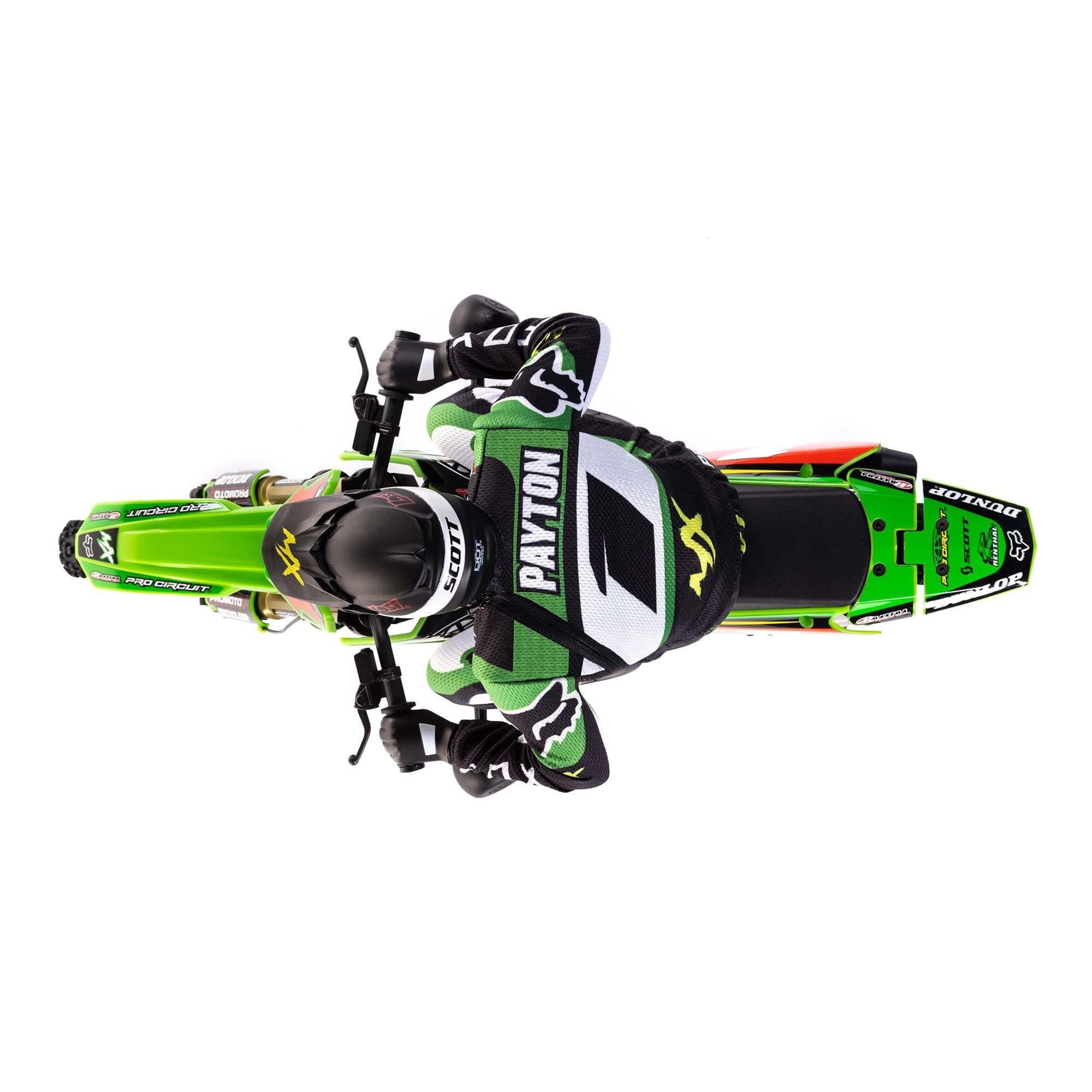 Moto RC Losi 1/4 Promoto-MX Motorrad RTR, Pro circuit LOS06002 verte - Breizh Modélisme.