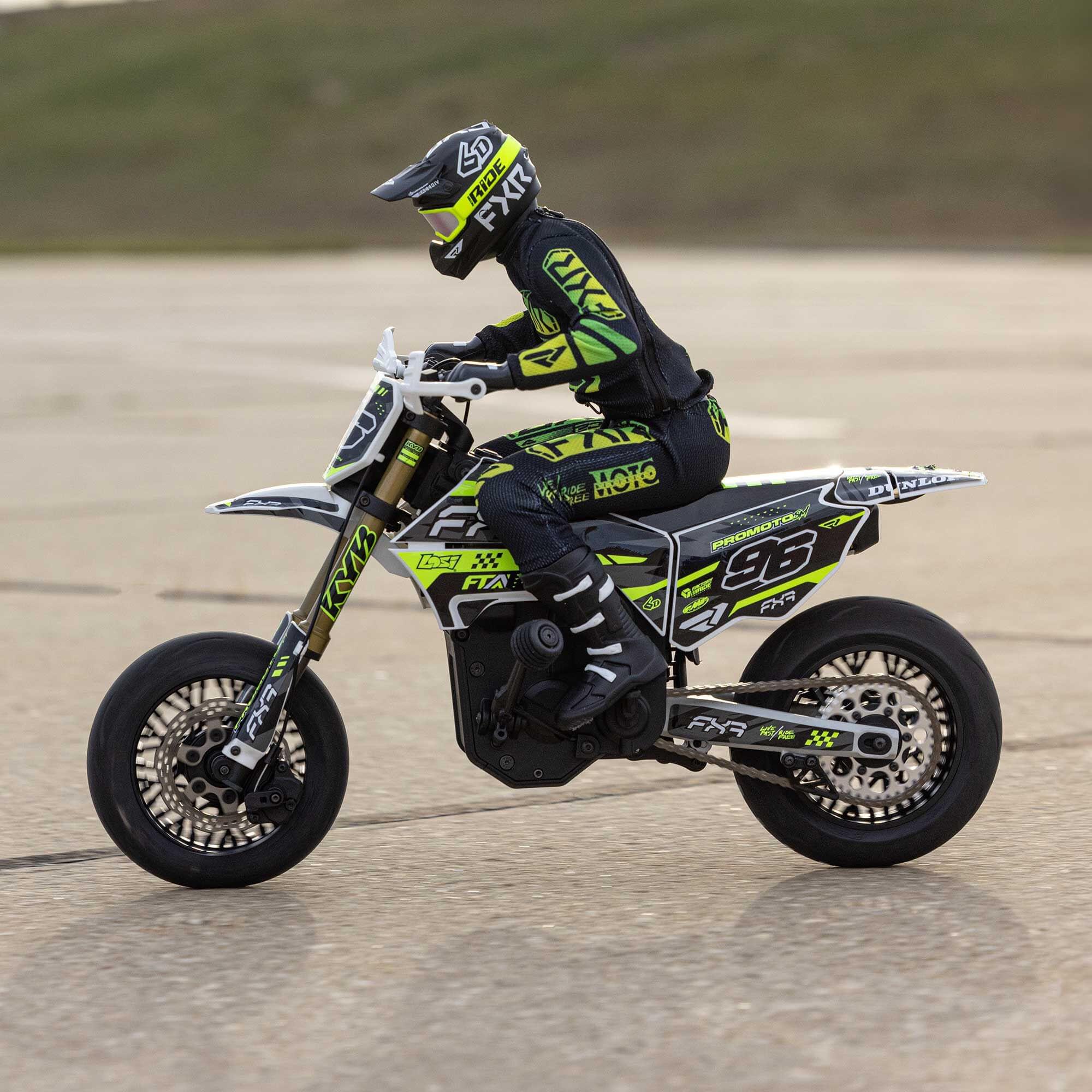 Moto RC Losi 1/4 Promoto-SM FXR RTR blanc - LOS-2272