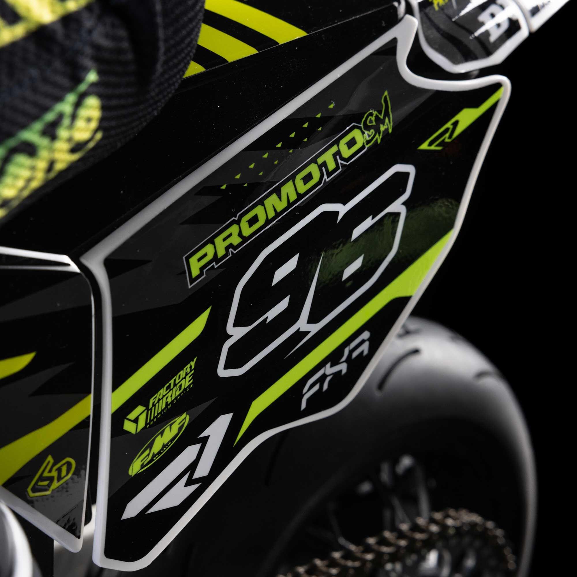 Moto RC Losi 1/4 Promoto-SM FXR RTR blanc - LOS-2272 - Breizh Modélisme.