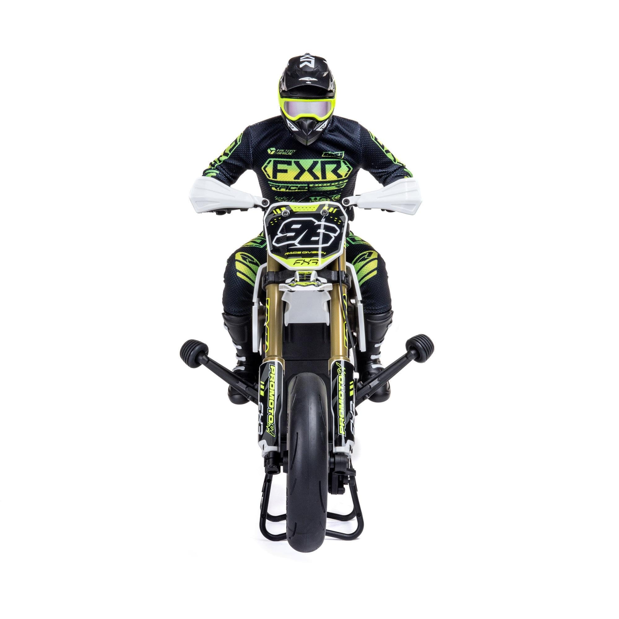 Moto RC Losi 1/4 Promoto-SM FXR RTR blanc - LOS-2272 - Breizh Modélisme.