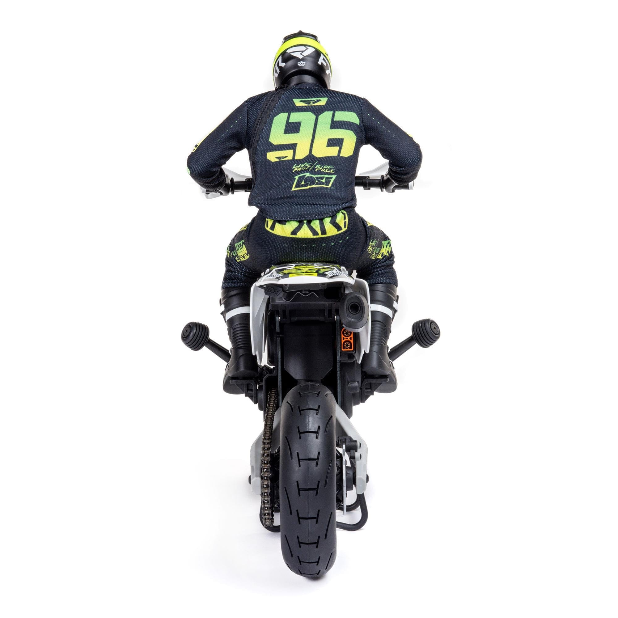 Moto RC Losi 1/4 Promoto-SM FXR RTR blanc - LOS-2272 - Breizh Modélisme.