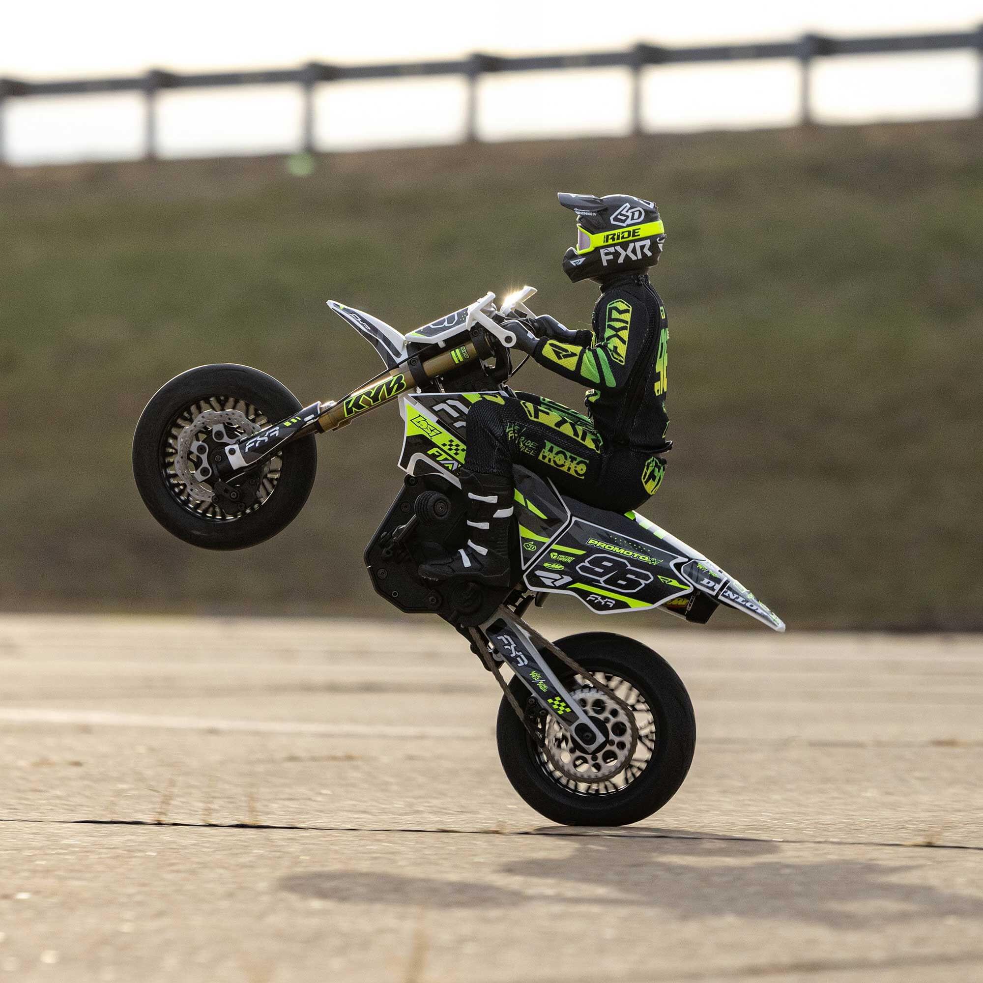 Moto RC Losi 1/4 Promoto-SM FXR RTR blanc - LOS-2272