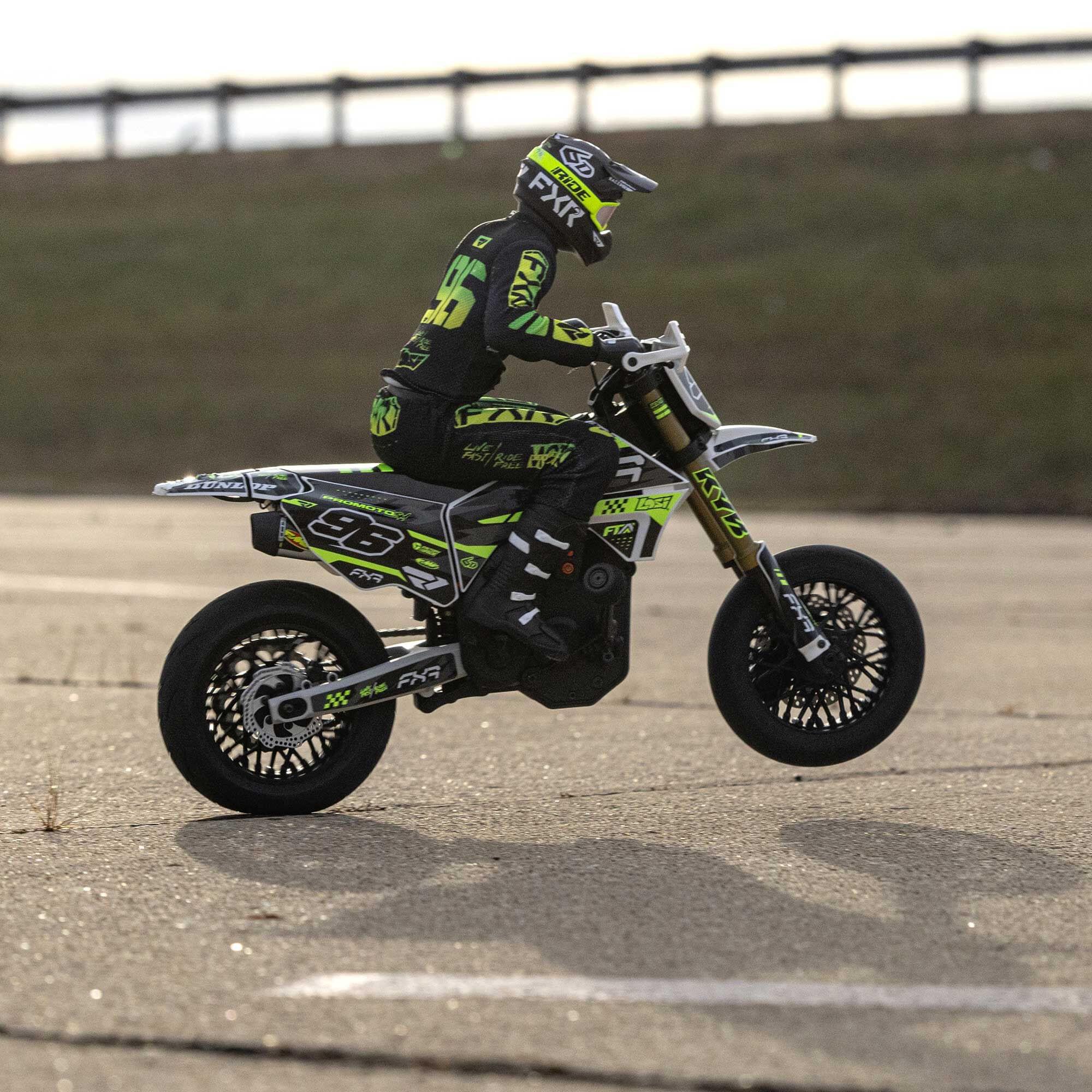 Moto RC Losi 1/4 Promoto-SM FXR RTR blanc - LOS-2272