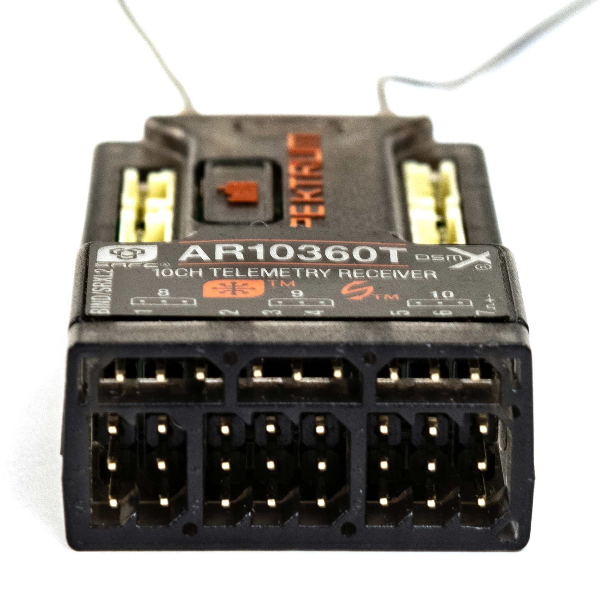 Récepteur de télémétrie AR10360T+ DSMX 10 canaux AS3X+ et SAFE - SPM-1034 - Breizh Modélisme.