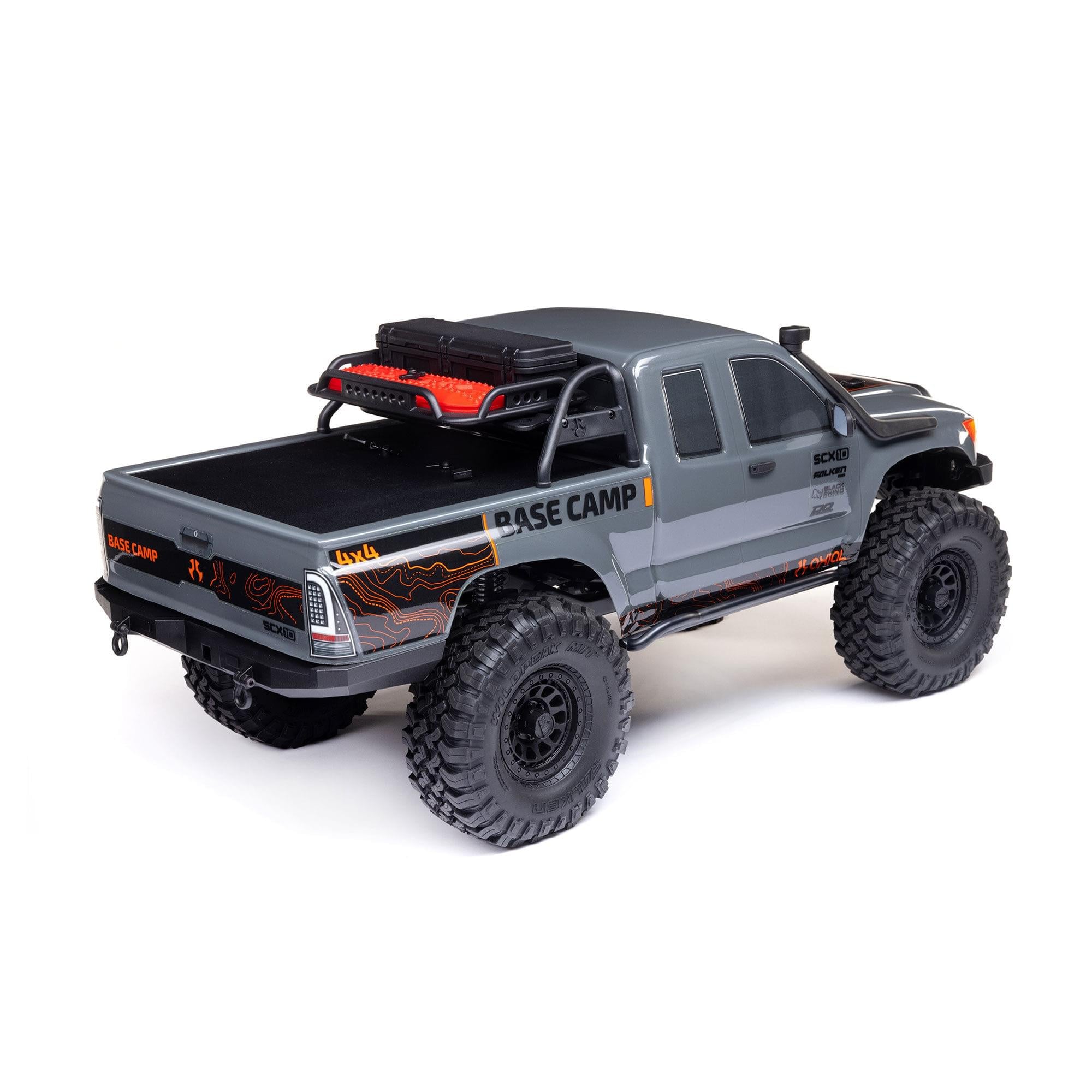 Rock crawler 1/10 SCX10 III Base Camp 4X4 RTR gris AXI-1375T2 - Breizh Modélisme.