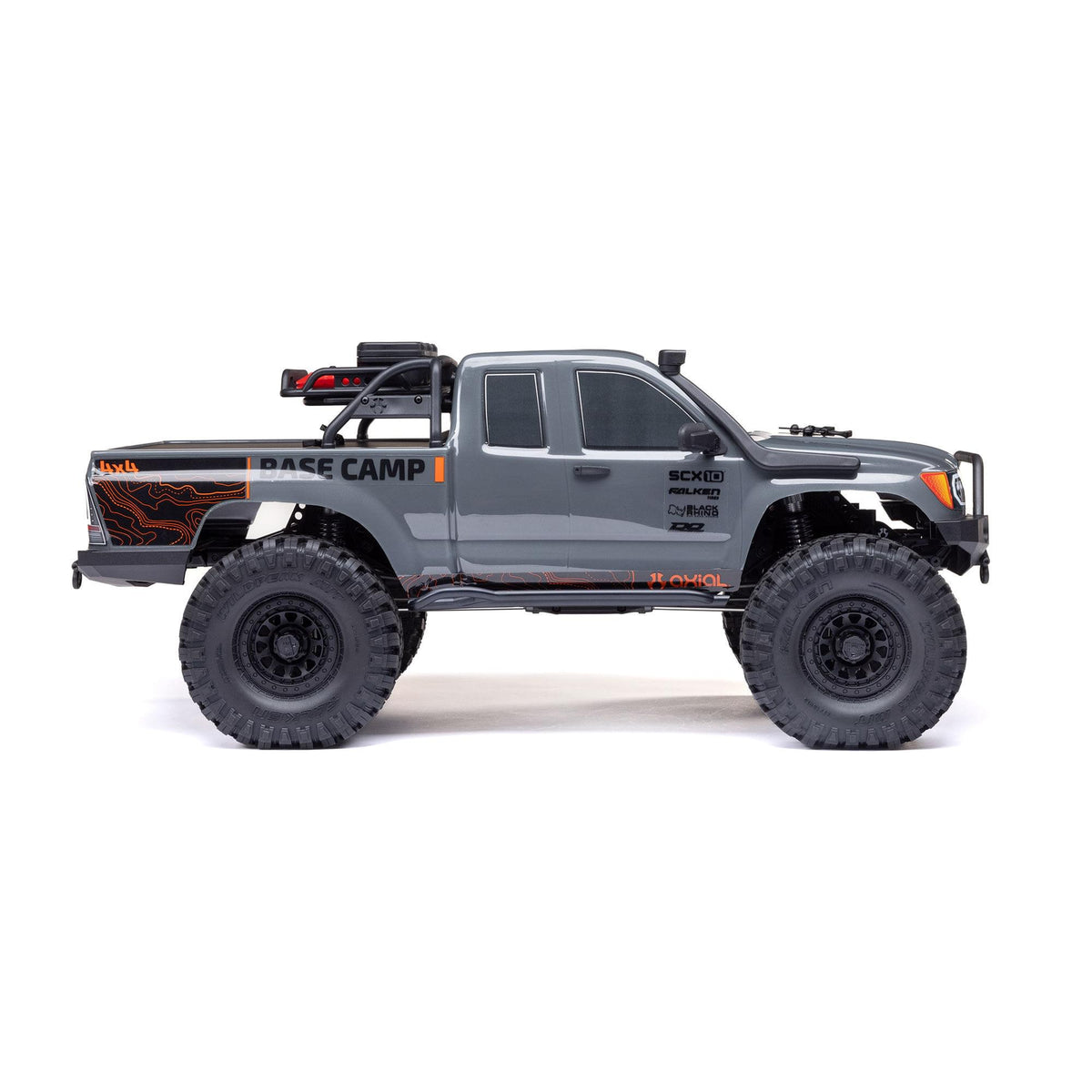 Rock crawler 1/10 SCX10 III Base Camp 4X4 RTR gris AXI-1375T2 - Breizh Modélisme.
