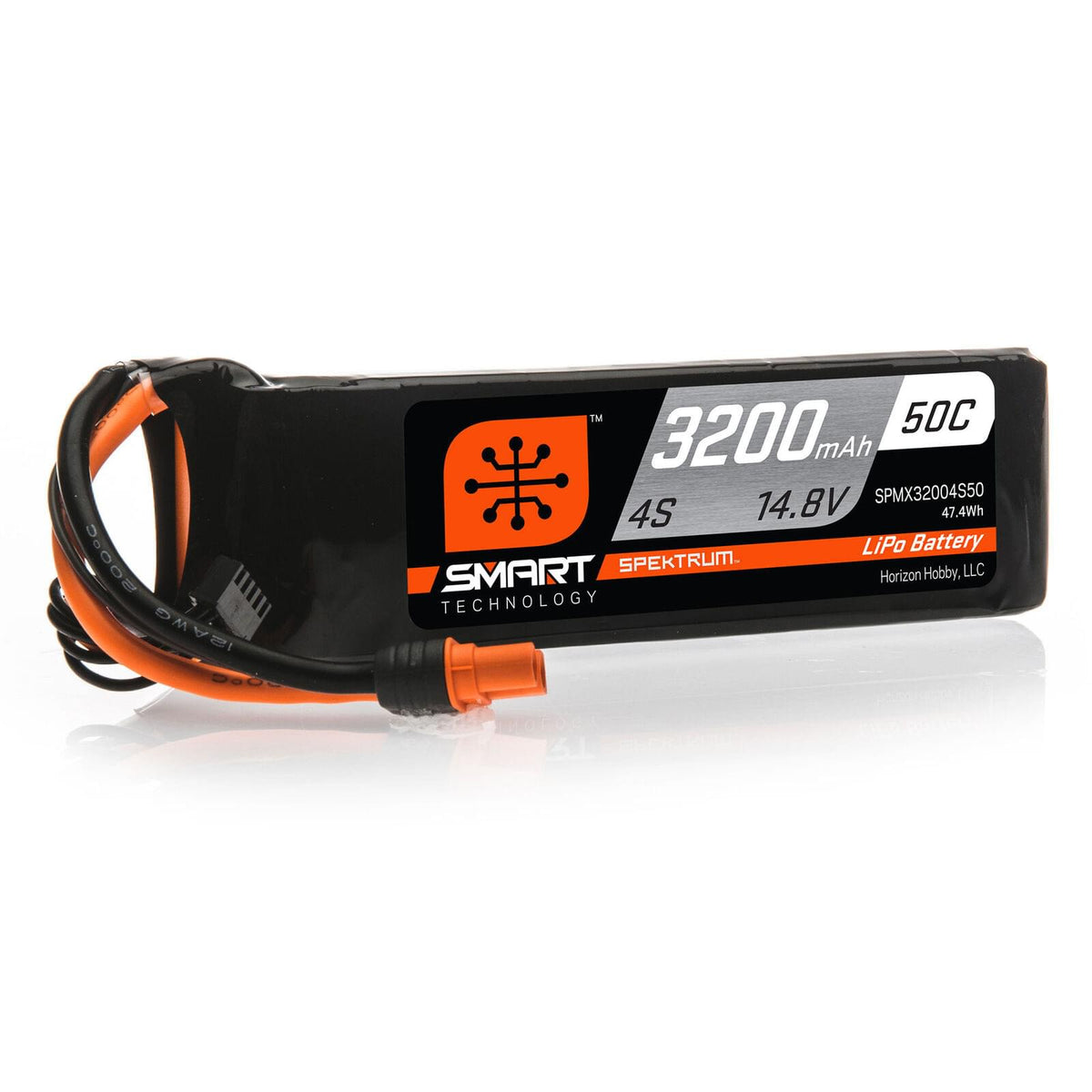Spektrum Accu lipo Smart 14.8v 3200mah 50C IC3 - Breizh Modélisme.