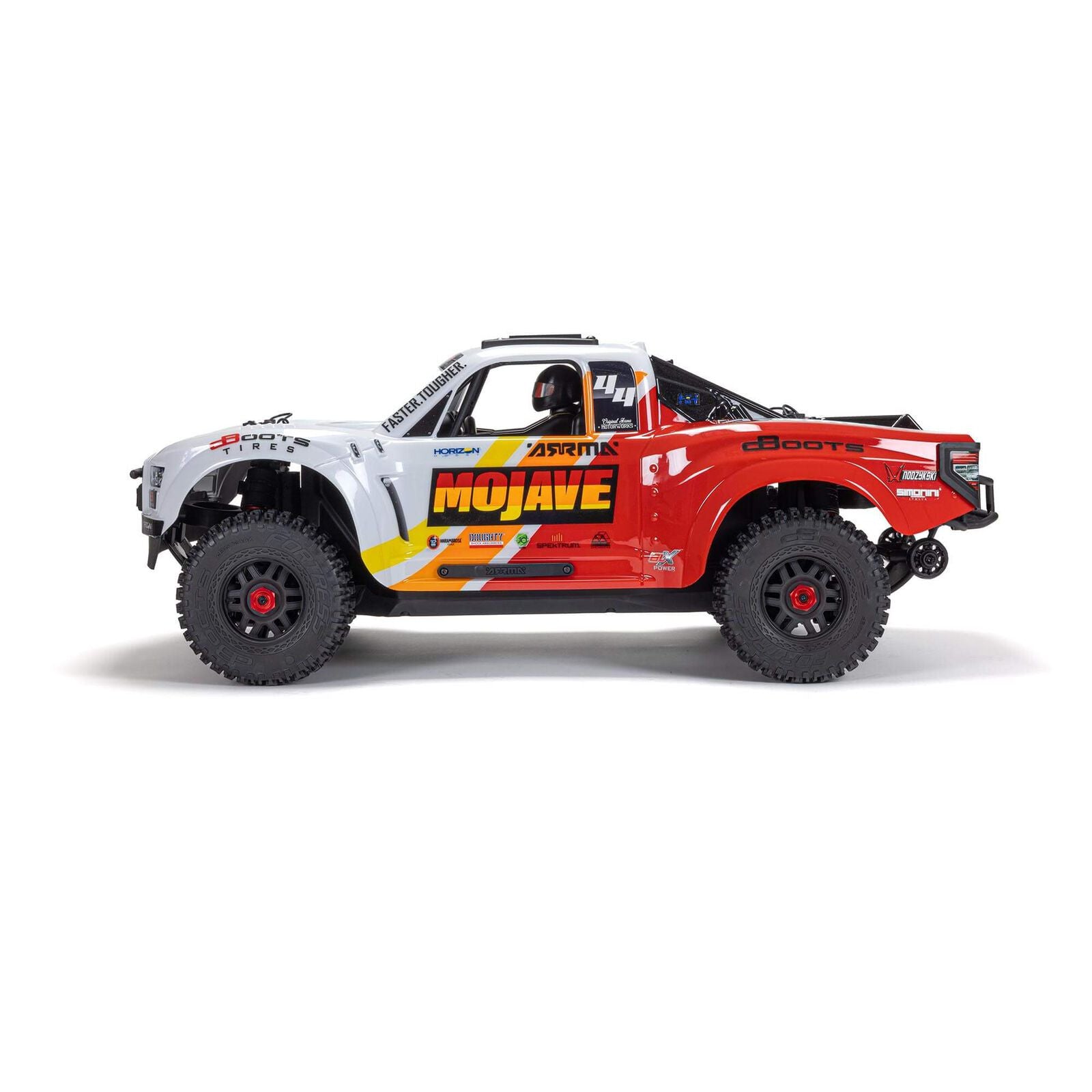 Arrma 1/8 Mojave 4S 4x4 BLX Desert Truck RTR, White - ARA4404T1 - Breizh Modélisme.