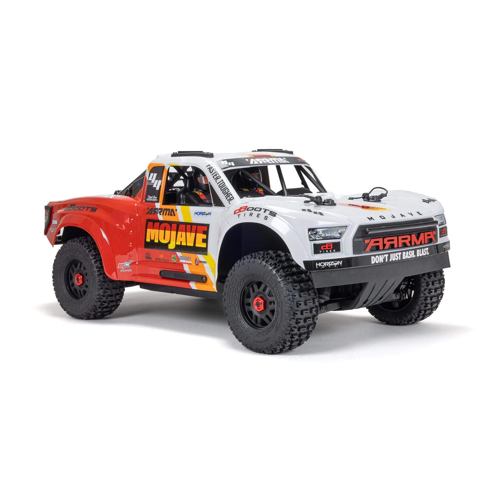 Arrma 1/8 Mojave 4S 4x4 BLX Desert Truck RTR, White - ARA4404T1 - Breizh Modélisme.