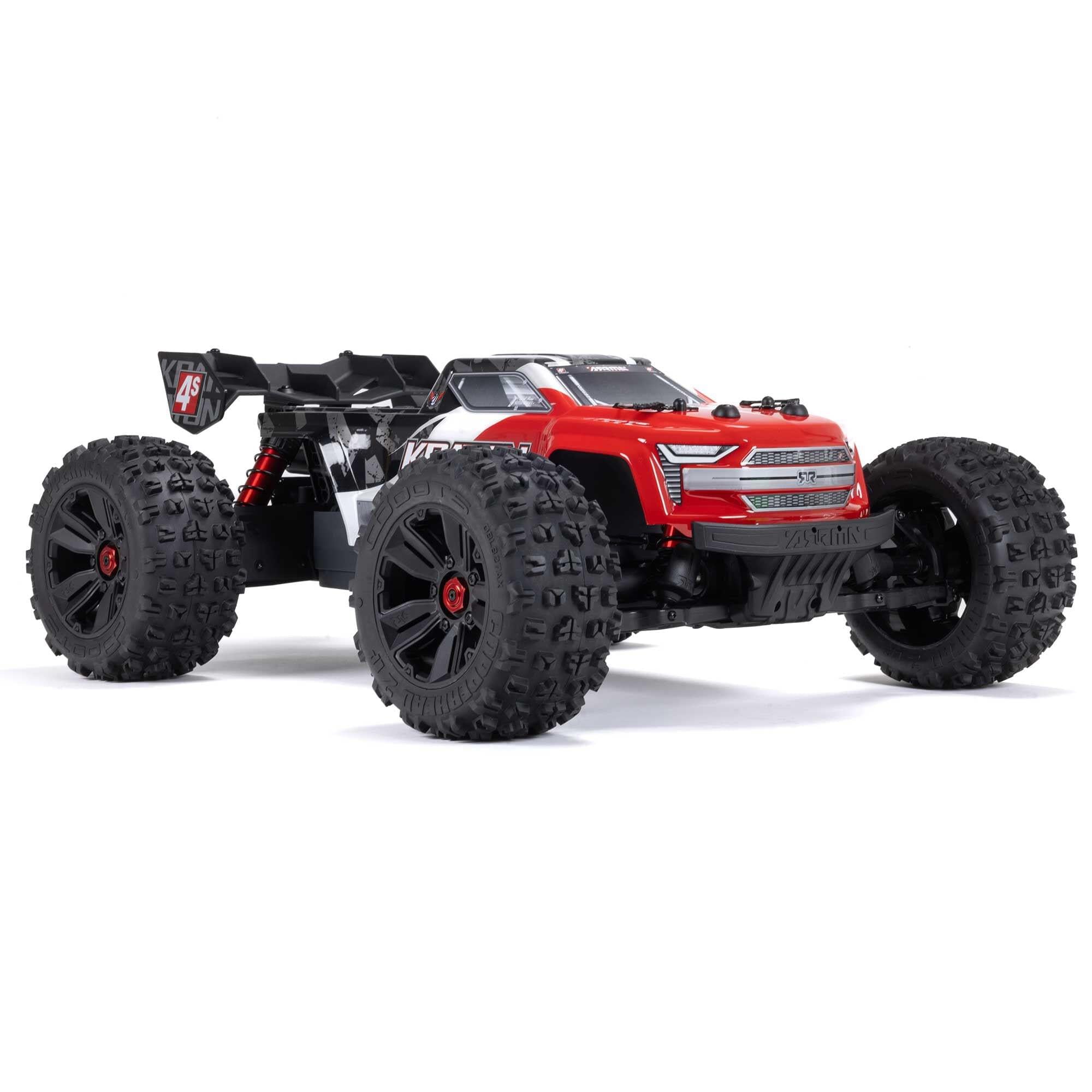 Arrma Kraton 1/10 4X4 4S V2 BLX Monster truck RTR Rouge - Breizh Modélisme.