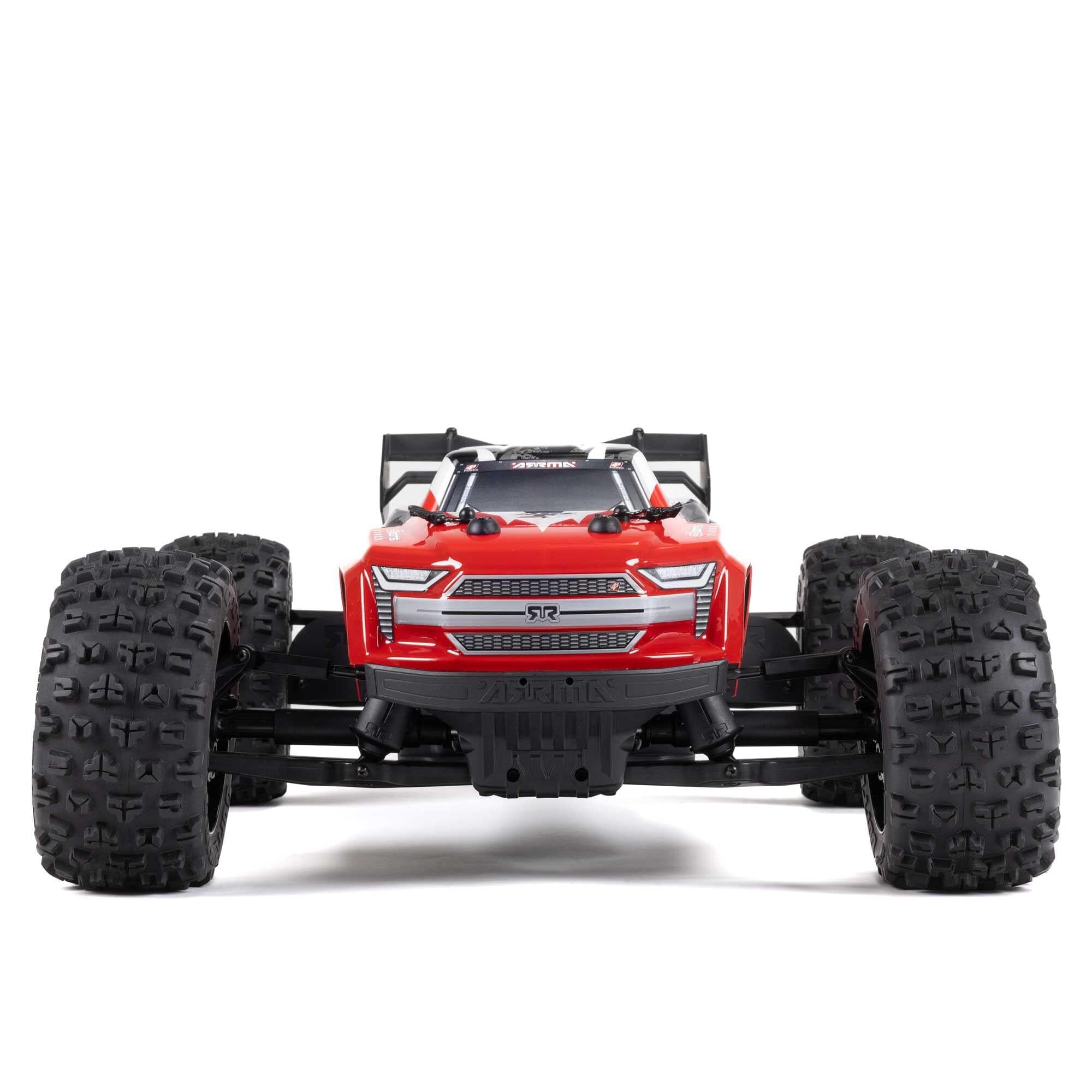 Arrma Kraton 1/10 4X4 4S V2 BLX Monster truck RTR Rouge - Breizh Modélisme.
