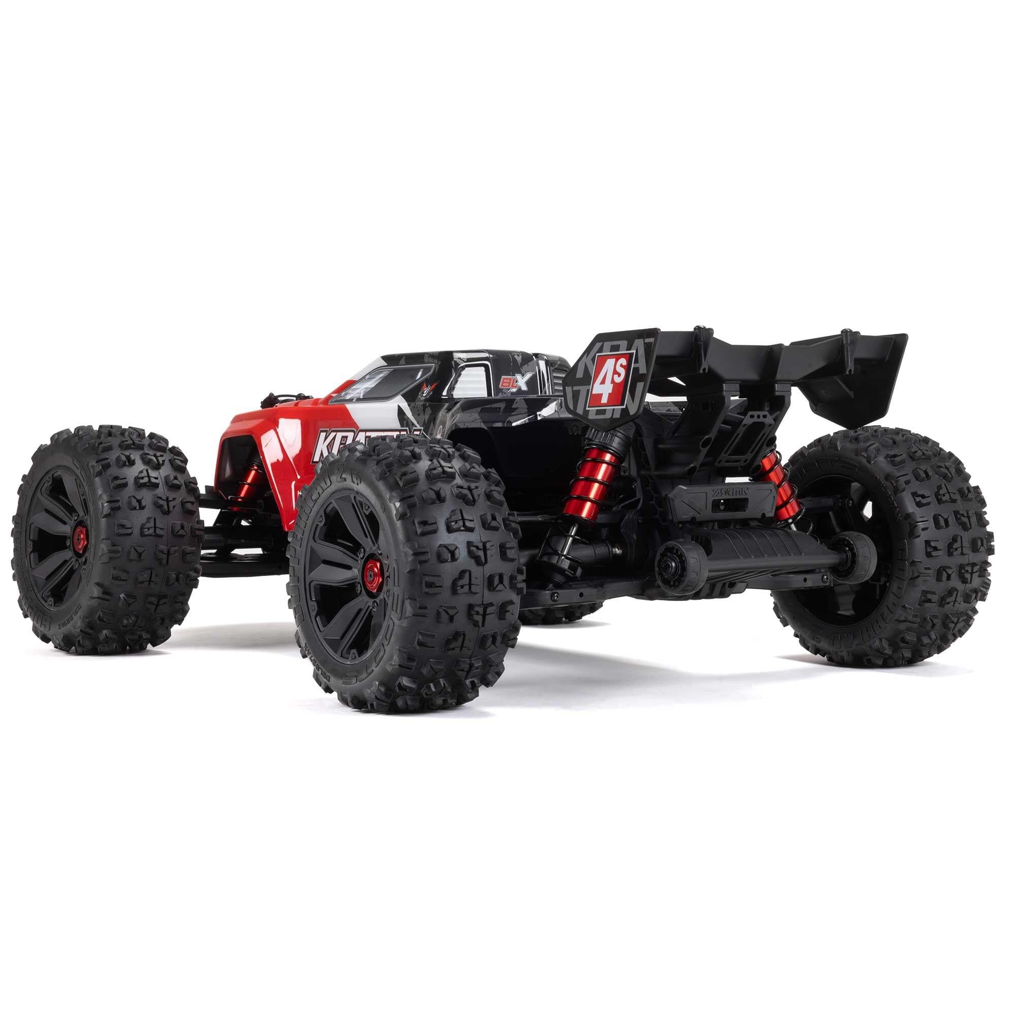 Arrma Kraton 1/10 4X4 4S V2 BLX Monster truck RTR Rouge - Breizh Modélisme.
