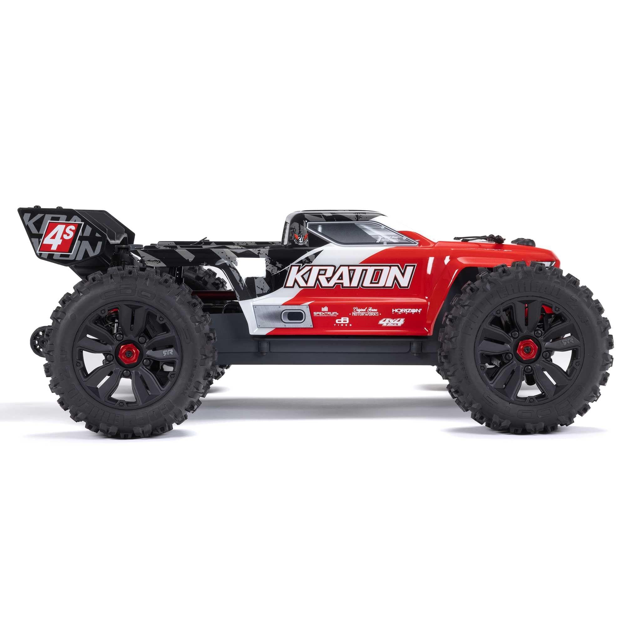 Arrma Kraton 1/10 4X4 4S V2 BLX Monster truck RTR Rouge - Breizh Modélisme.