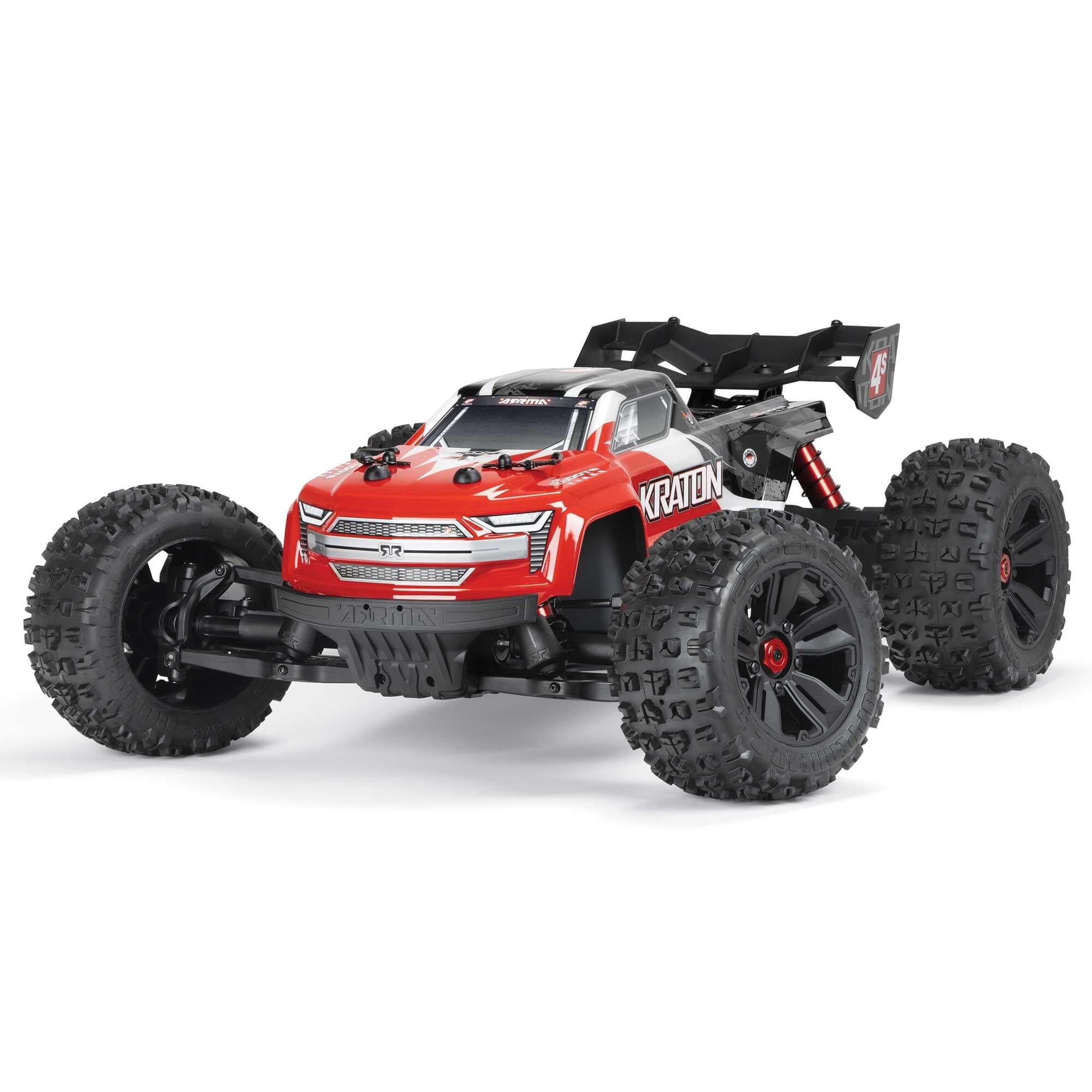 Arrma Kraton 1/10 4X4 4S V2 BLX Monster truck RTR Rouge - Breizh Modélisme.