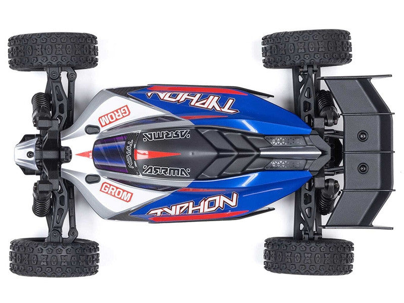 Arrma Typhon Grom 4WD 1/14 RTR buggy RC bleu ARA2106T1