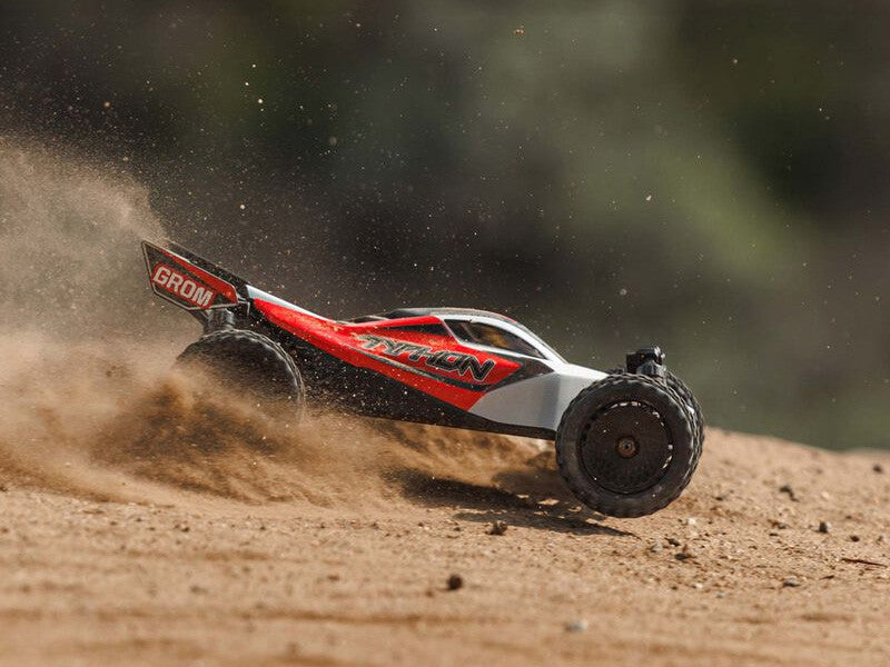 Arrma Typhon Grom 4WD 1/14 RTR buggy RC rouge ARA2106T2 - Breizh Modélisme.