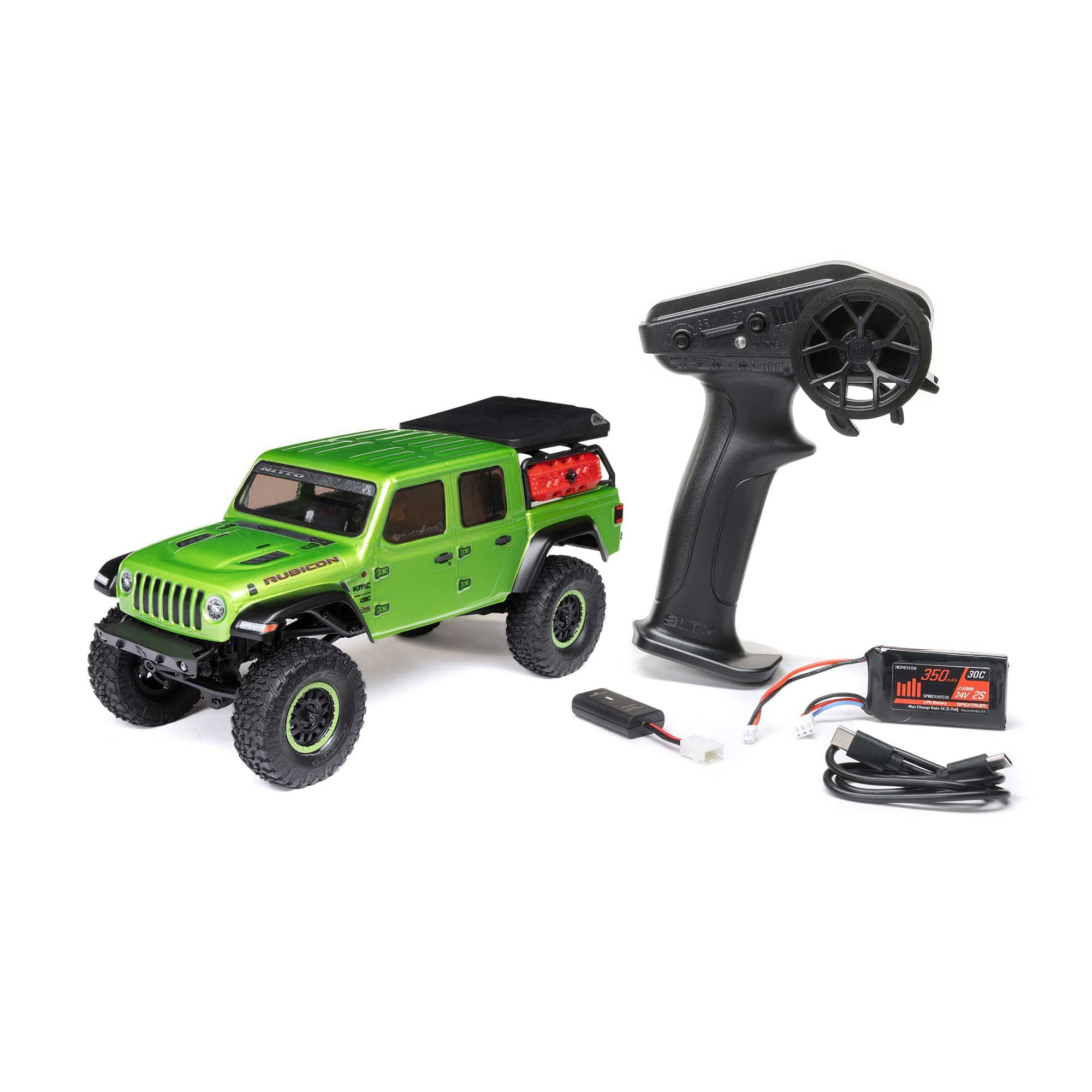 Mini crawler Axial SCX24 Jeep JT Gladiator 1/24 4WD RTR vert - AXI00005V2T3 - Breizh Modélisme.
