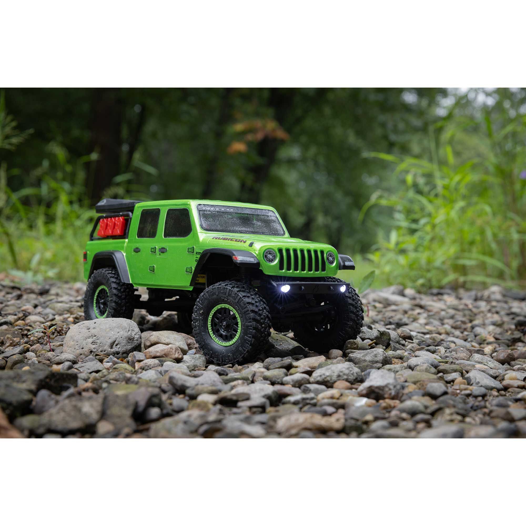Mini crawler Axial SCX24 Jeep JT Gladiator 1/24 4WD RTR vert - AXI00005V2T3 - Breizh Modélisme.