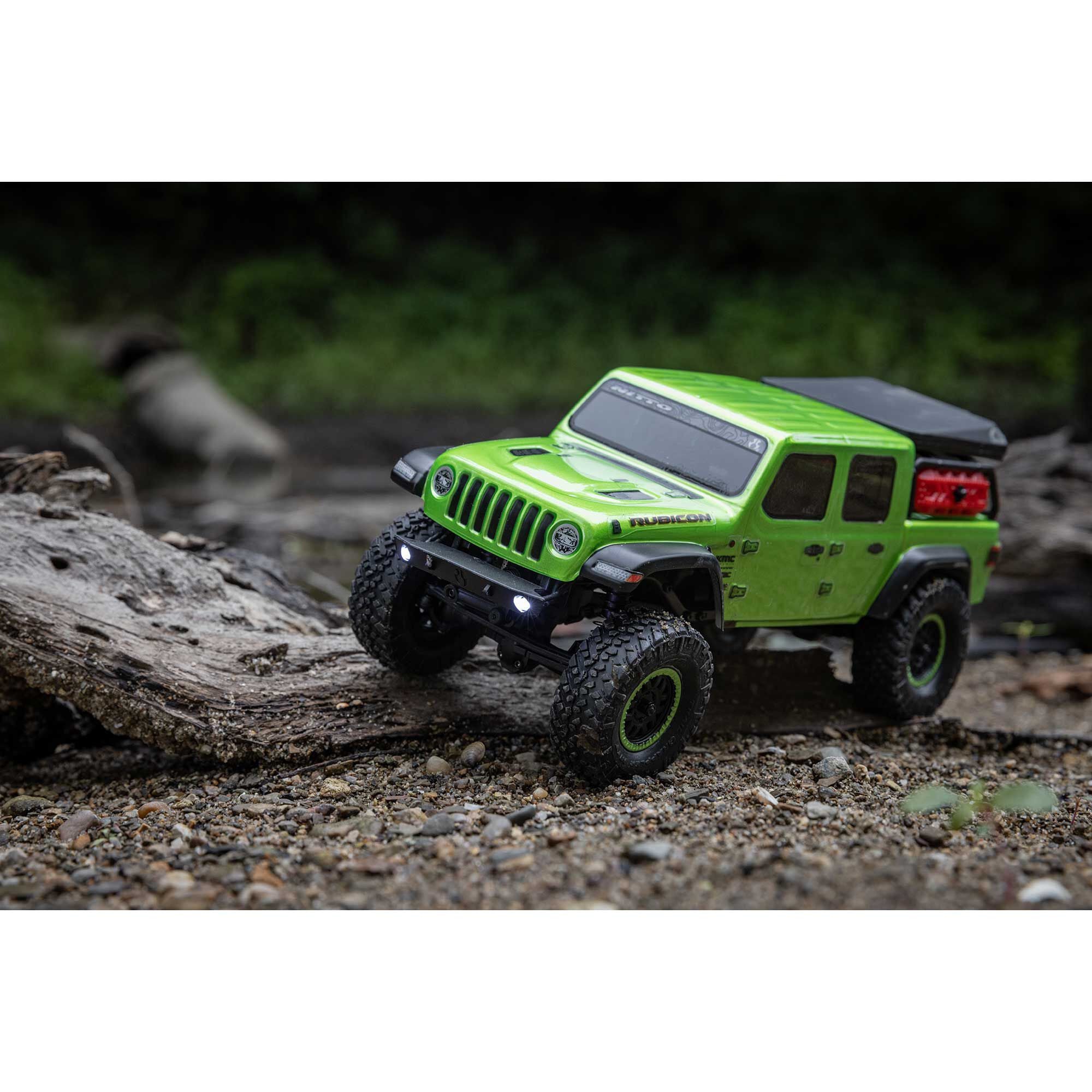 Mini crawler Axial SCX24 Jeep JT Gladiator 1/24 4WD RTR vert - AXI00005V2T3 - Breizh Modélisme.