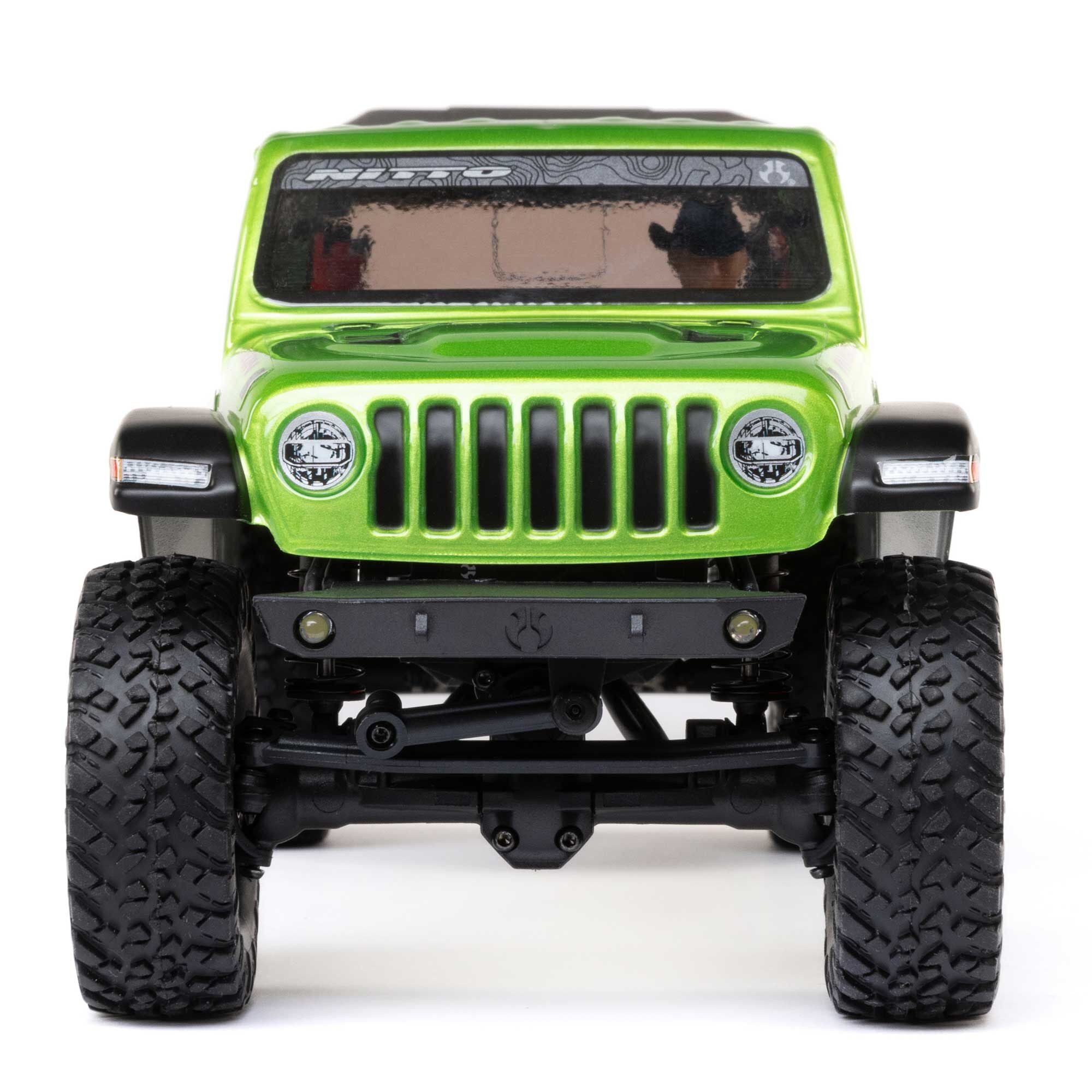 Mini crawler Axial SCX24 Jeep JT Gladiator 1/24 4WD RTR vert - AXI00005V2T3 - Breizh Modélisme.