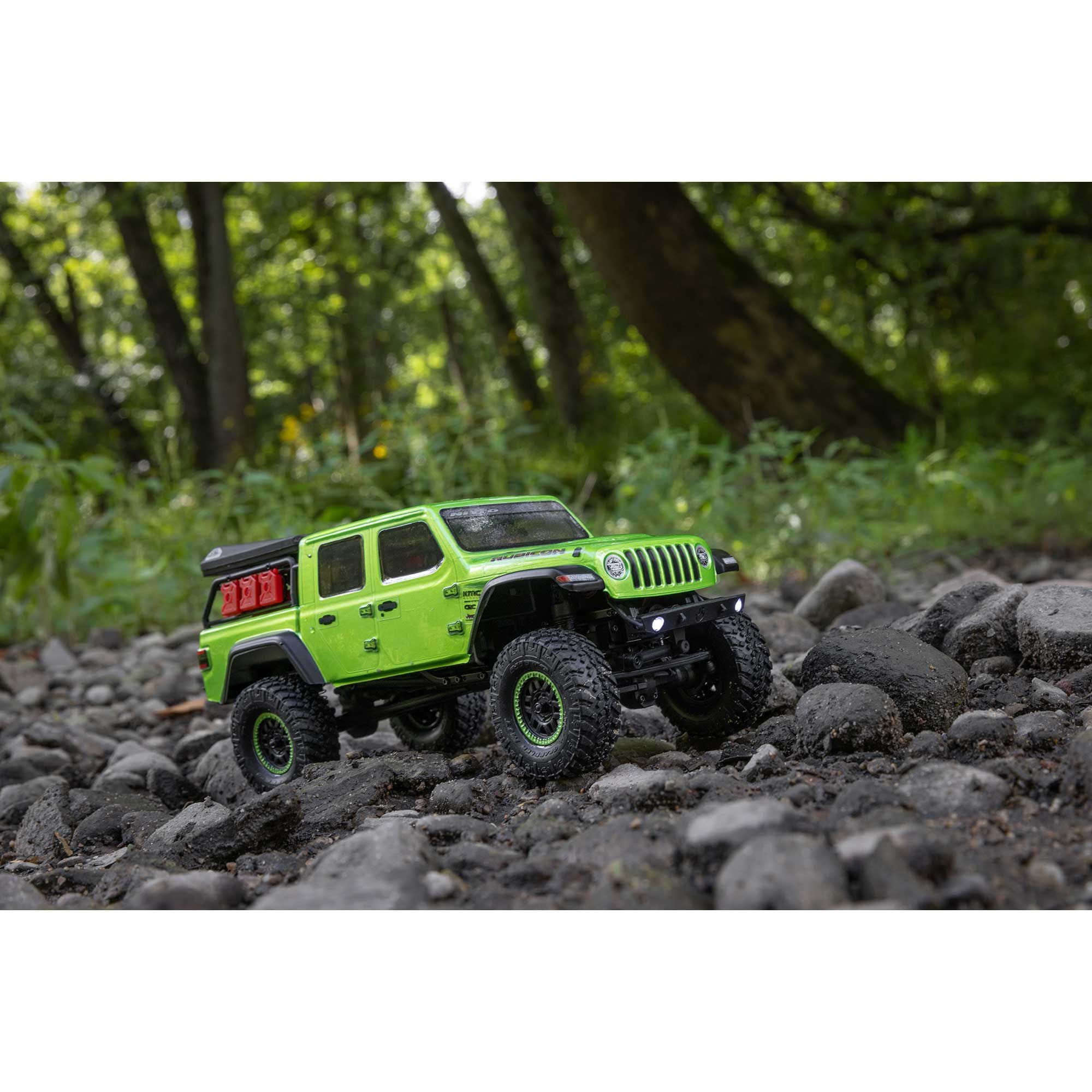 Mini crawler Axial SCX24 Jeep JT Gladiator 1/24 4WD RTR vert - AXI00005V2T3 - Breizh Modélisme.