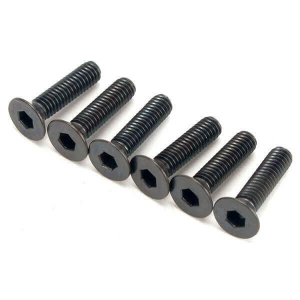 6 Vis  M3.5x18mm tete fraisée btr pour B8ER Team Magic 123518 - Breizh Modélisme.