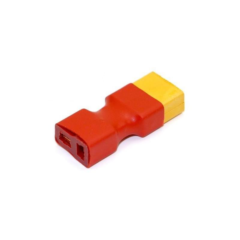 Adaptateur bloc XT60 Mâle/Dean femelle Version Compacte - HRC9131F - Breizh Modélisme.