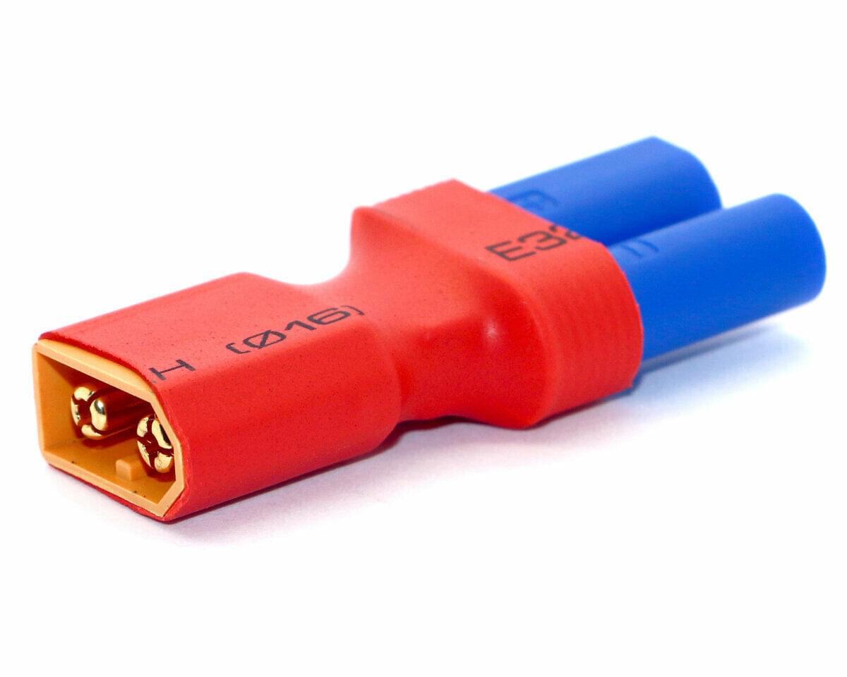 Adaptateur Version compacte Prise XT60 Mâle vers Prise EC5 Femelle - Breizh Modélisme.