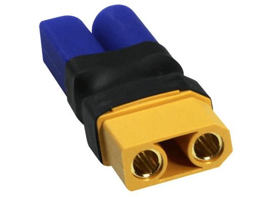 Adaptateur XT90 femelle vers EC5 Male 9132U - Breizh Modélisme.