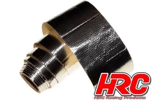 Bande autocollante en aluminium fibre - pour réparer les carrosseries (3m x 5cm) HRC5001B - Breizh Modélisme.