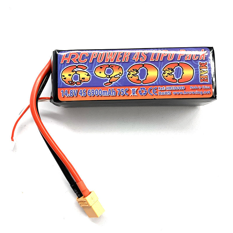 Batterie LiPo 4S 14.8V 6900mAh 75C Traxxas WideMaxx / XMaxx / XRT XT90 - Breizh Modélisme.