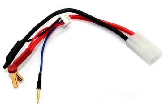 Câble de charge PK 4mm avec prise Tamiya équilibrage - Breizh Modélisme.