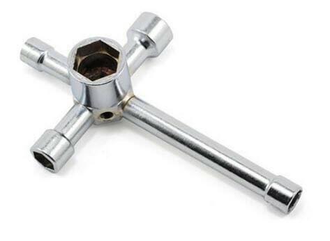 Clé Multi-fonction (7 / 8 / 10 / 12 / 17mm) - Breizh Modélisme.