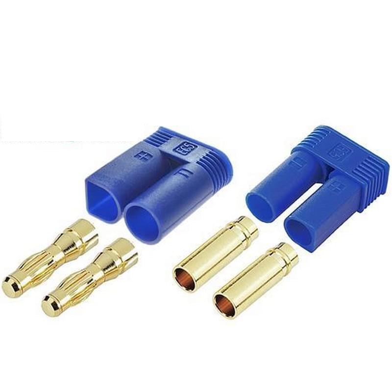 Connecteur - EC5 - mâle + femelle (1 paire) - Gold - Breizh Modélisme.
