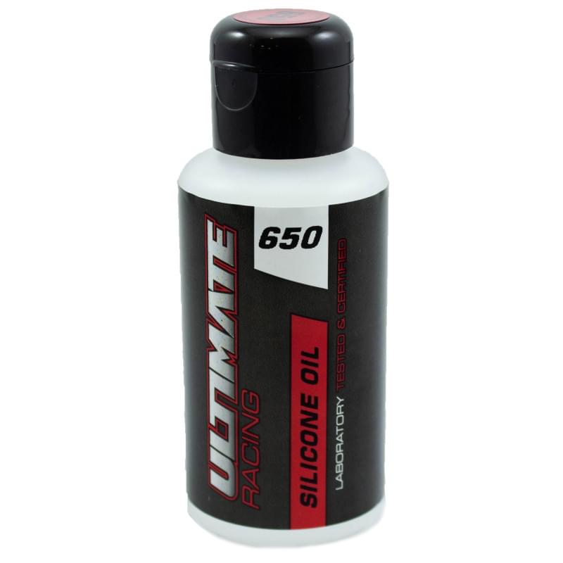 Huile Amortisseurs 650 cst - 75ml - Ultimate racing - UR0765 - Breizh Modélisme.